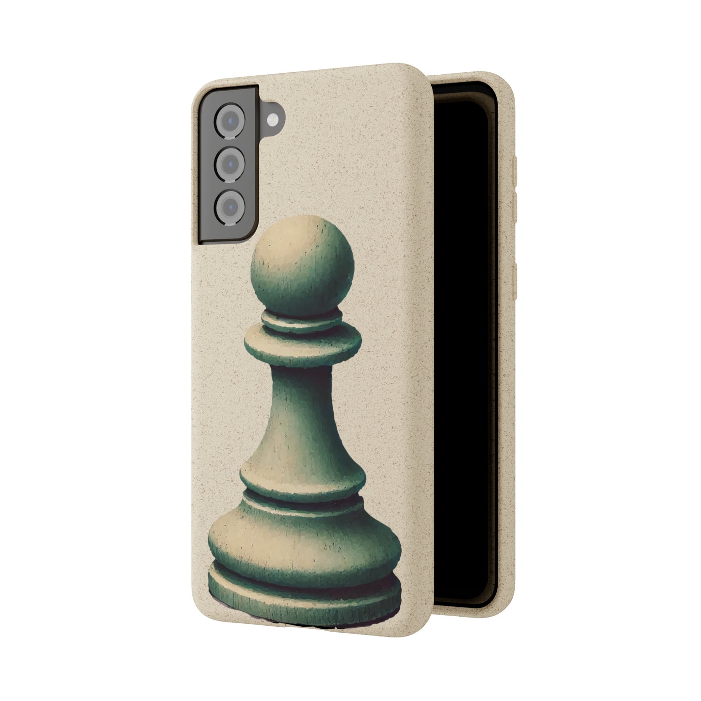 “Biodegradable Phone Case – Vintage Pawn Design, Eco-Friendly Choice”   Phone Case