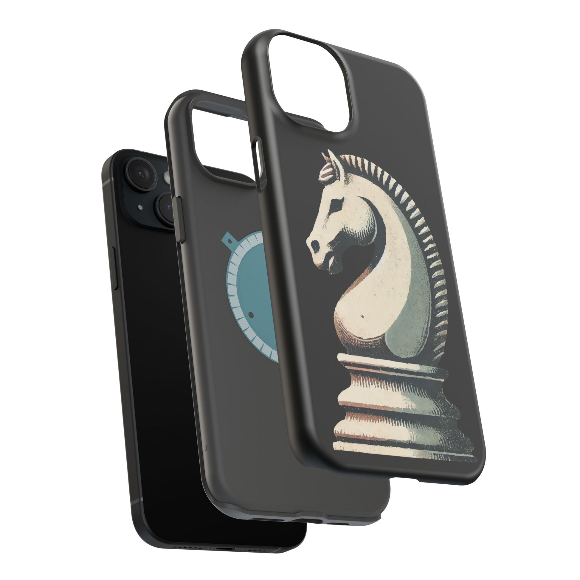 “Magnetic Tough Phone Case – Vintage Knight Design, Durable Protection”   Phone Case