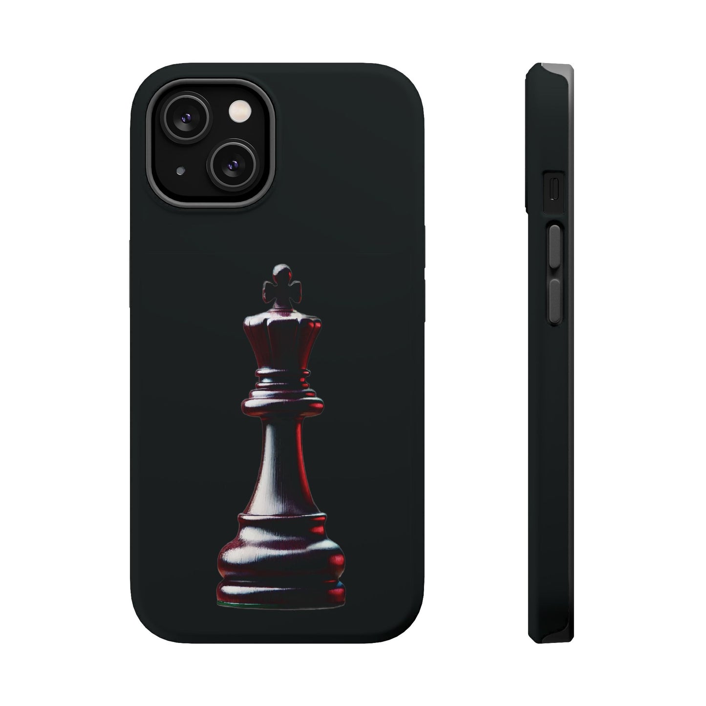 Funda Magnética Premium para iPhone - Diseño Completo de Rey de Ajedrez