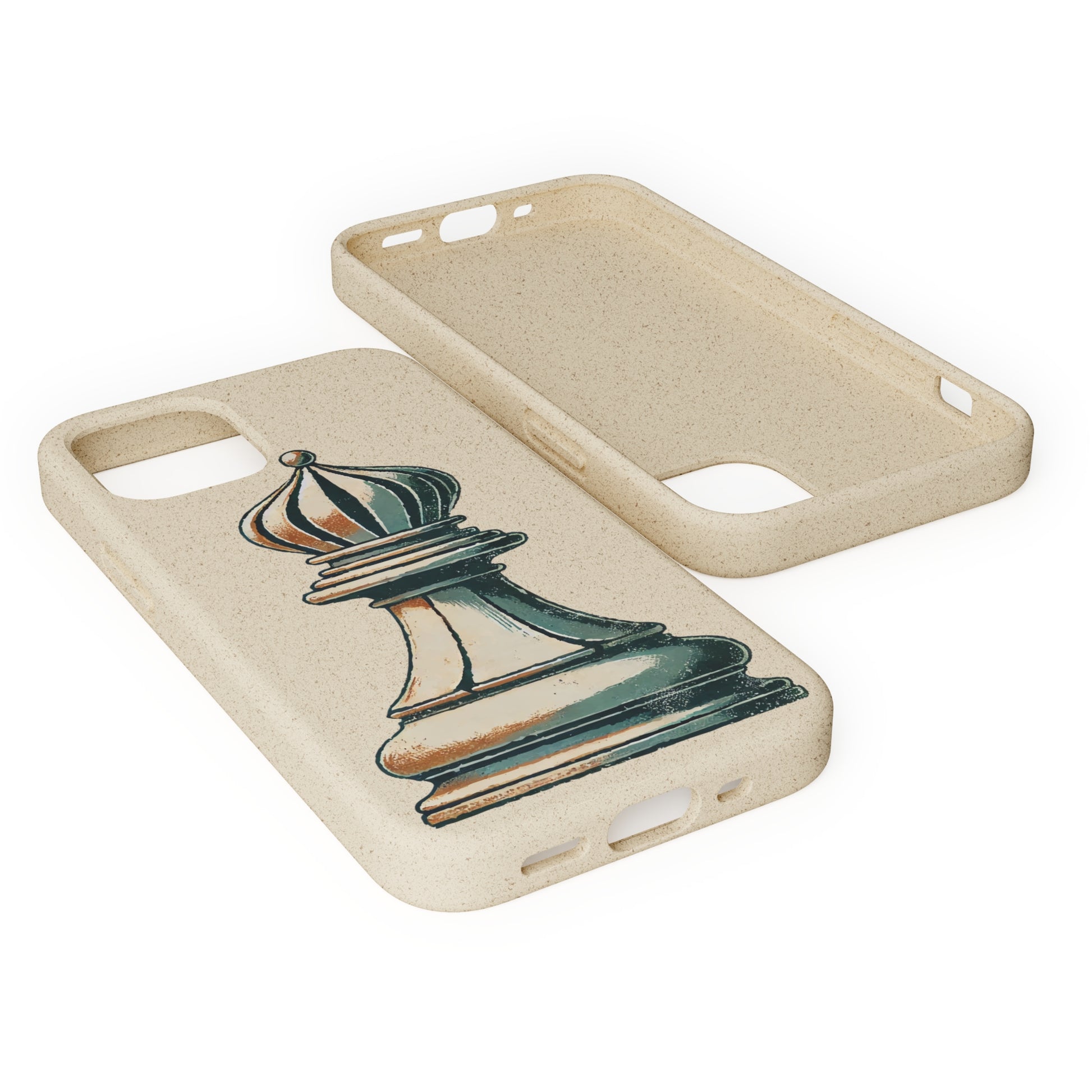 “Funda Biodegradable Alfil de Ajedrez – Protección Ecológica Retro”   Phone Case