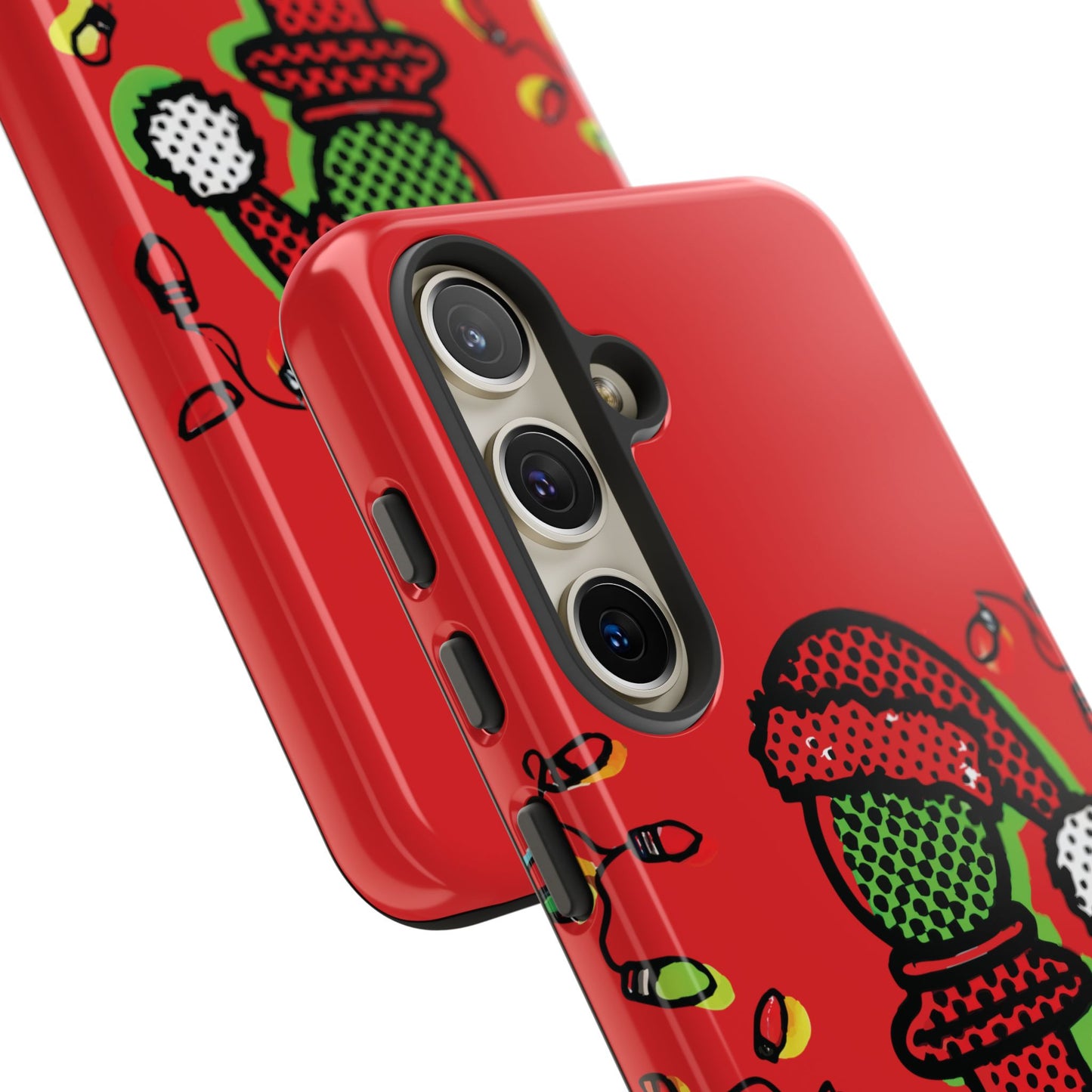 Funda Tough Peón de Ajedrez Navideño Pop Art – iPhone, Samsung y Pixel   Phone Case