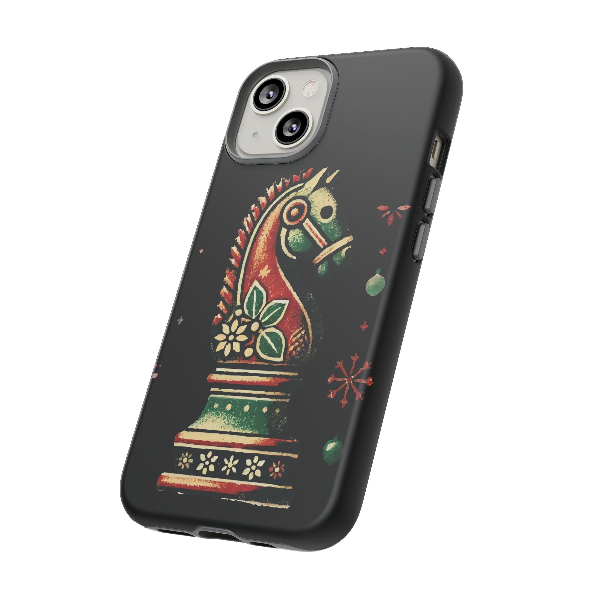 Funda Tough Case Vintage Caballo de Ajedrez – Estilo Navideño   Phone Case