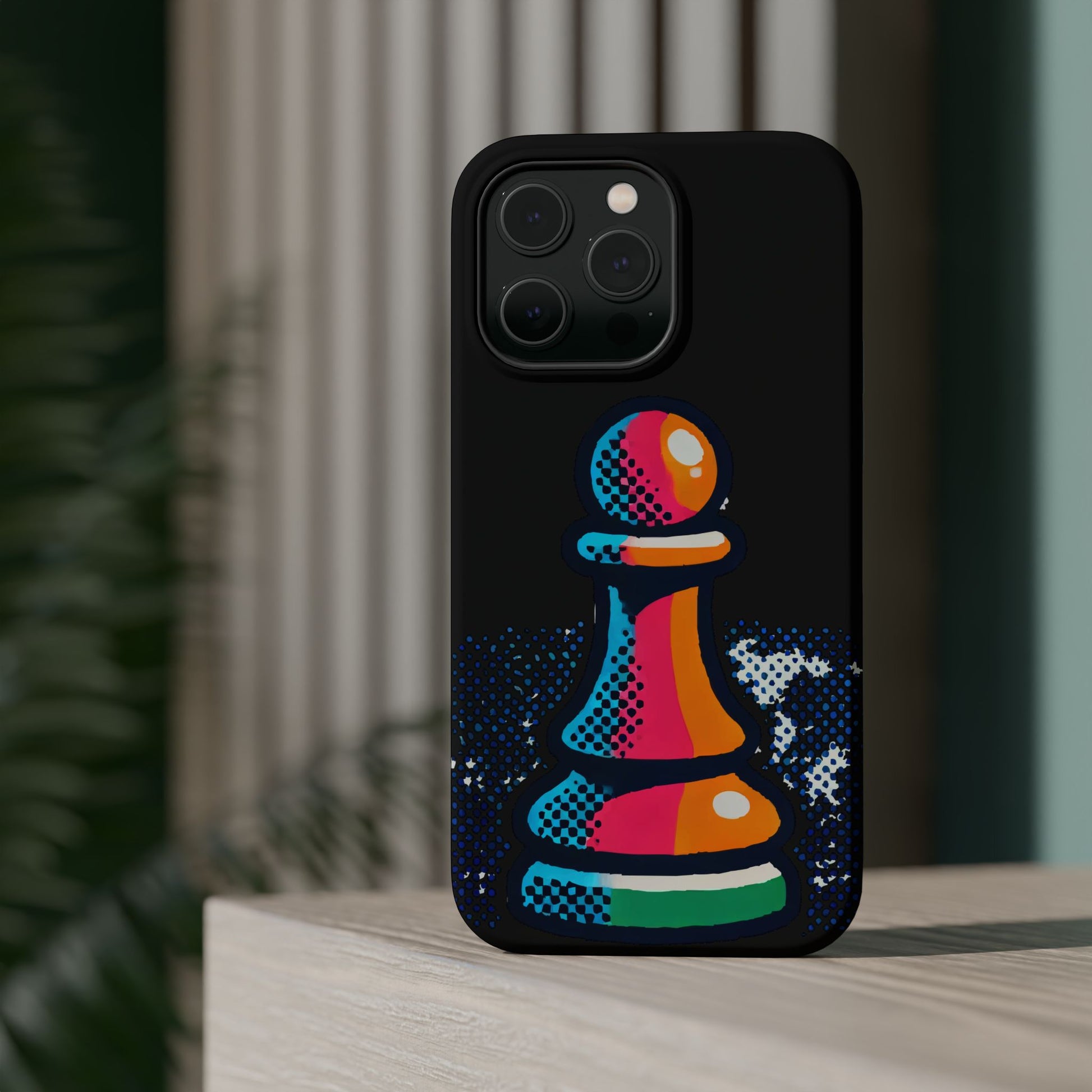 “Funda Magnética Peón de Ajedrez – Protección Robusta y Arte Abstracto”   Phone Case