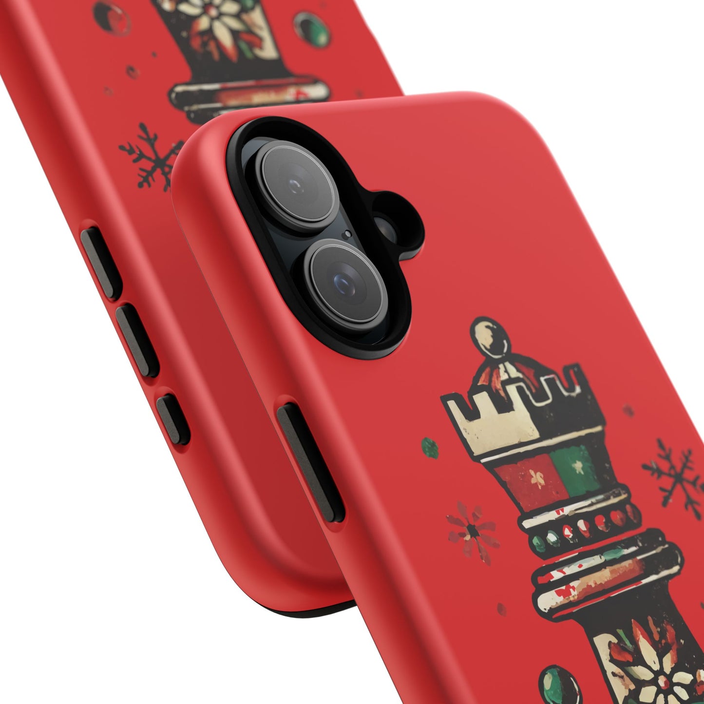 Funda Protectora para Móvil con Diseño de Torre de Ajedrez Vintage Navideño   Phone Case