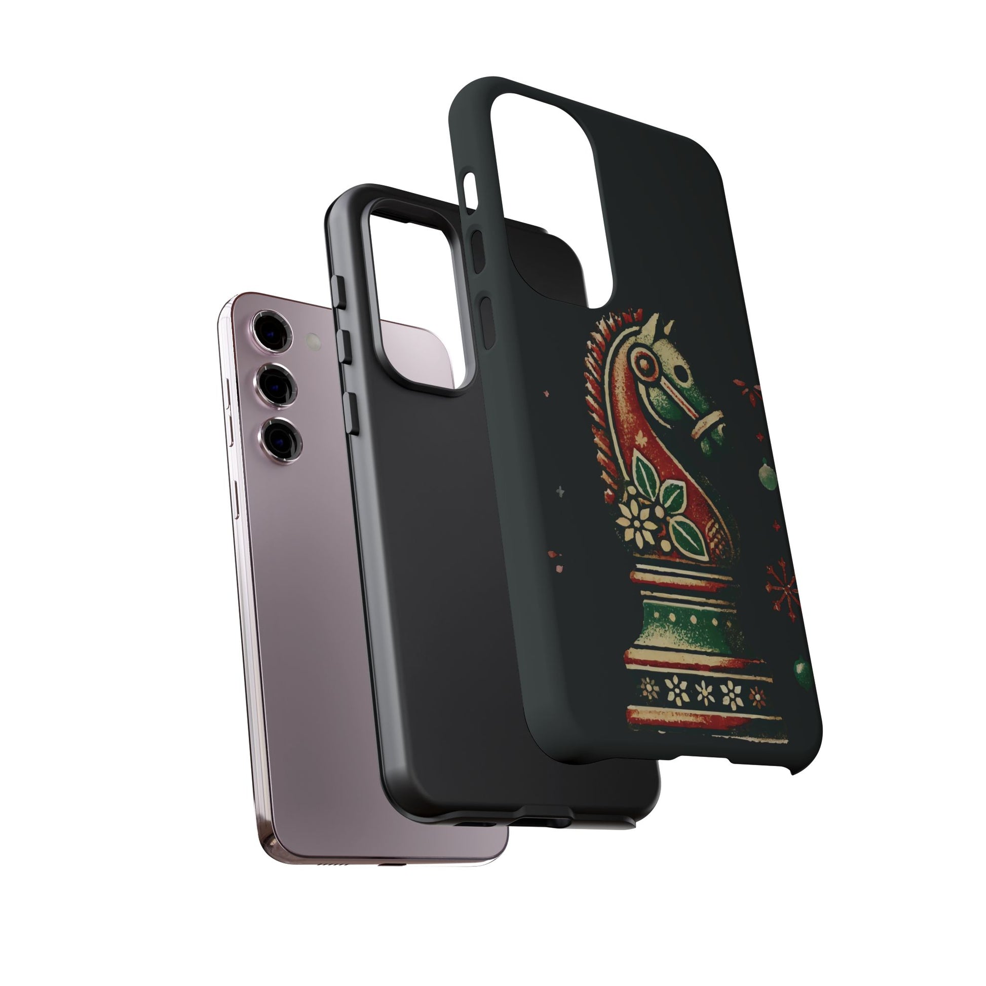 Funda Tough Case Vintage Caballo de Ajedrez – Estilo Navideño   Phone Case