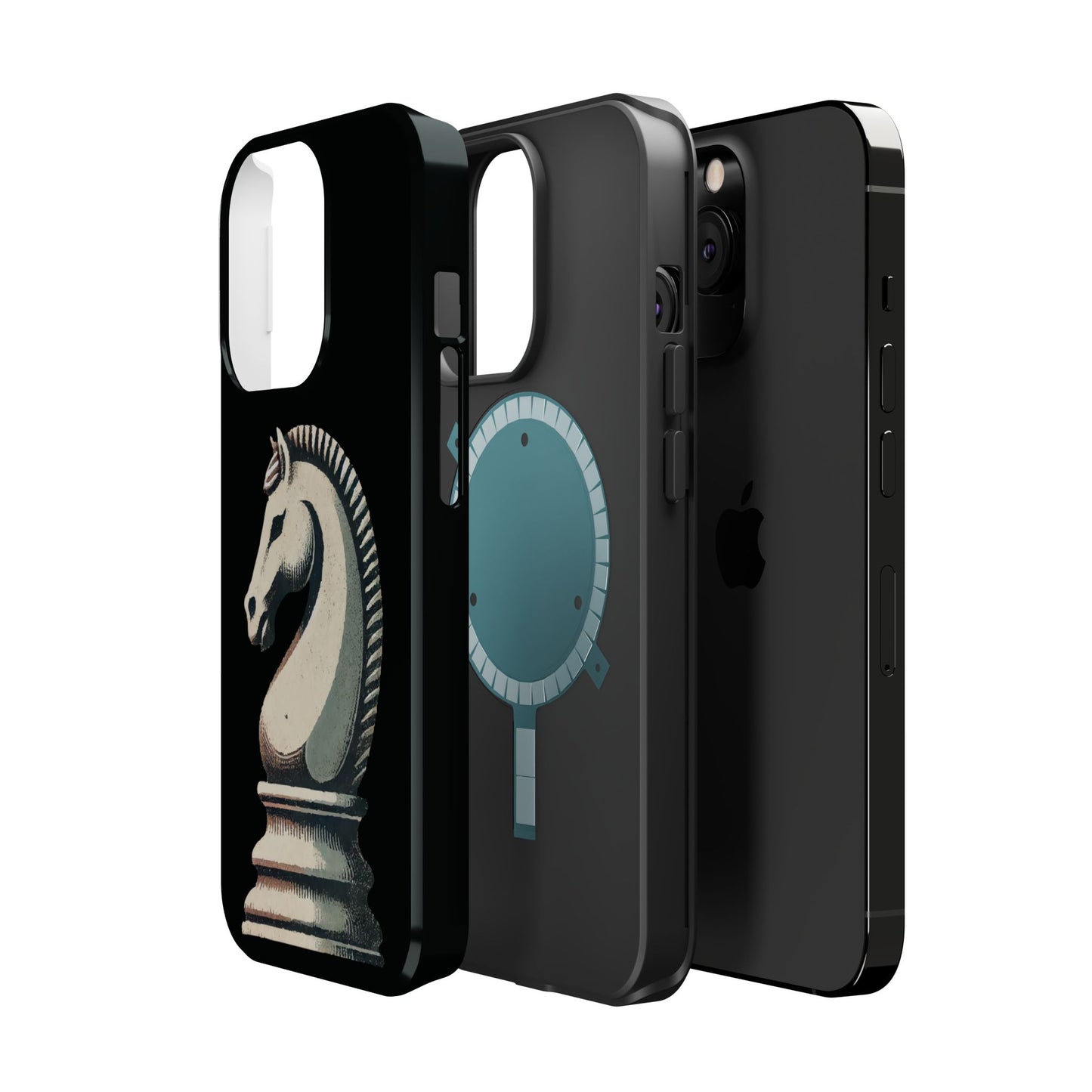 “Magnetic Tough Phone Case – Vintage Knight Design, Durable Protection”   Phone Case