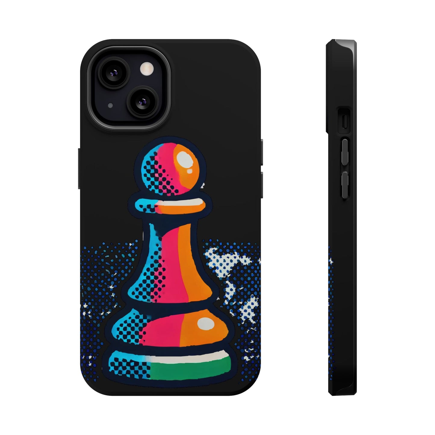 “Funda Magnética Peón de Ajedrez – Protección Robusta y Arte Abstracto”   Phone Case  27.00 iPhone-13-Matte