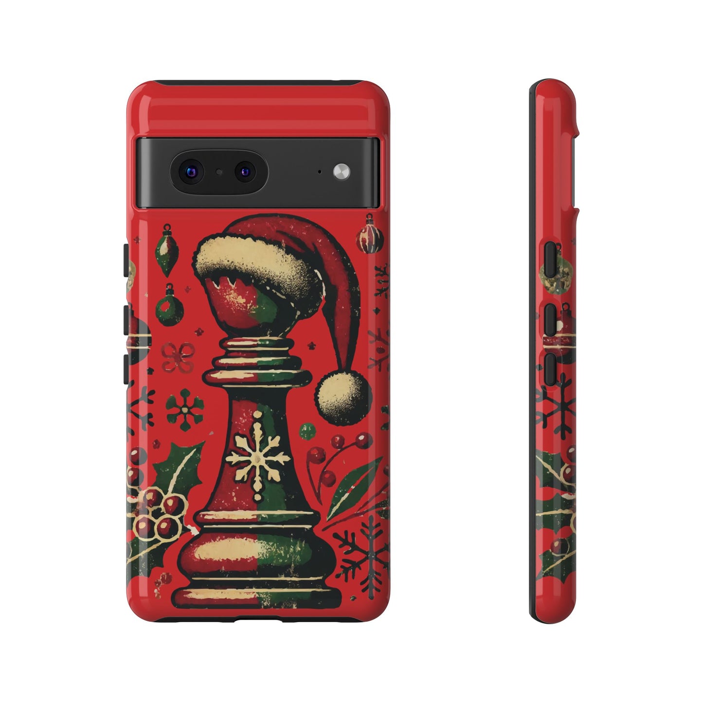 Fundas Tough para Móvil - Alfil Vintage Navideño, Doble Protección   Phone Case  24.00 Google-Pixel-7-Glossy