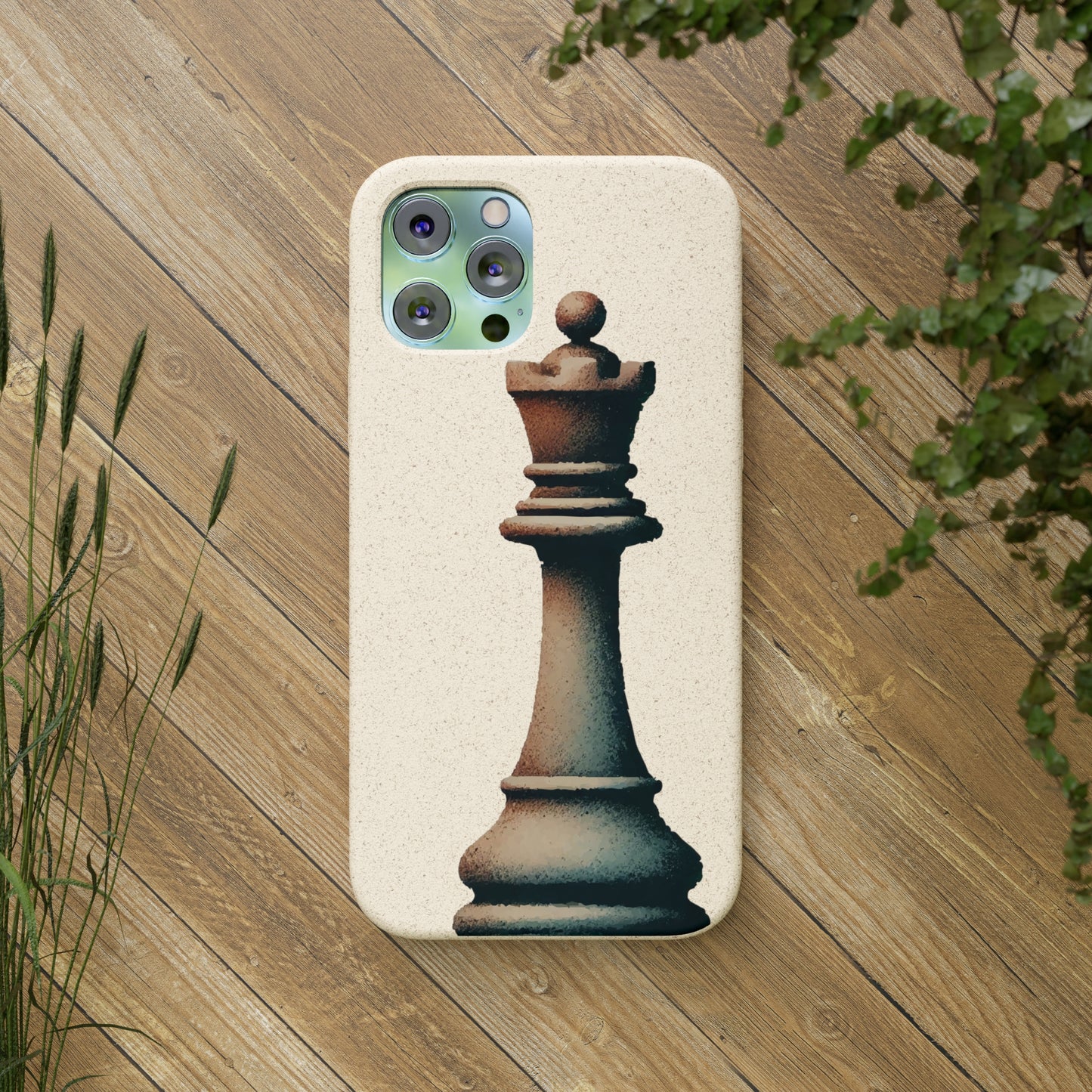 “Biodegradable Phone Case – Vintage Rook Design, Eco-Friendly Choice”   Phone Case