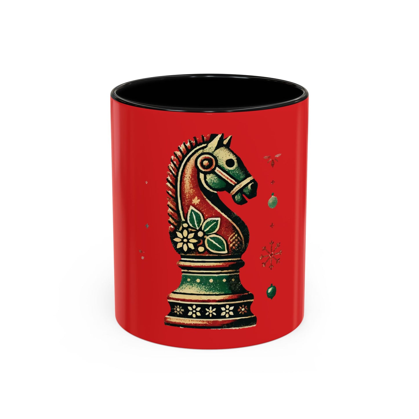 Taza Navideña Vintage de Caballo Ajedrez – Edición Especial Navidad   Mug  15.00 11oz-Black