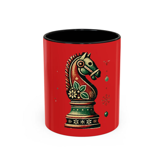 Taza Navideña Vintage de Caballo Ajedrez – Edición Especial Navidad   Mug  15.00 11oz-Black