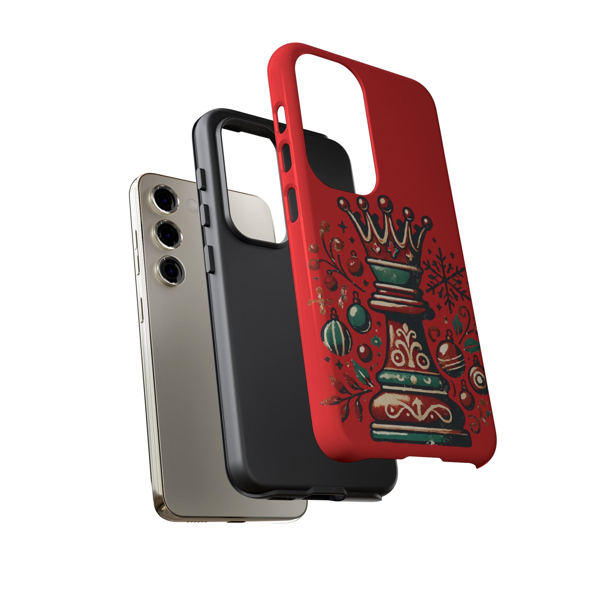 Funda Tough Case Reina Ajedrez Vintage Navideño – Protección y Estilo   Phone Case