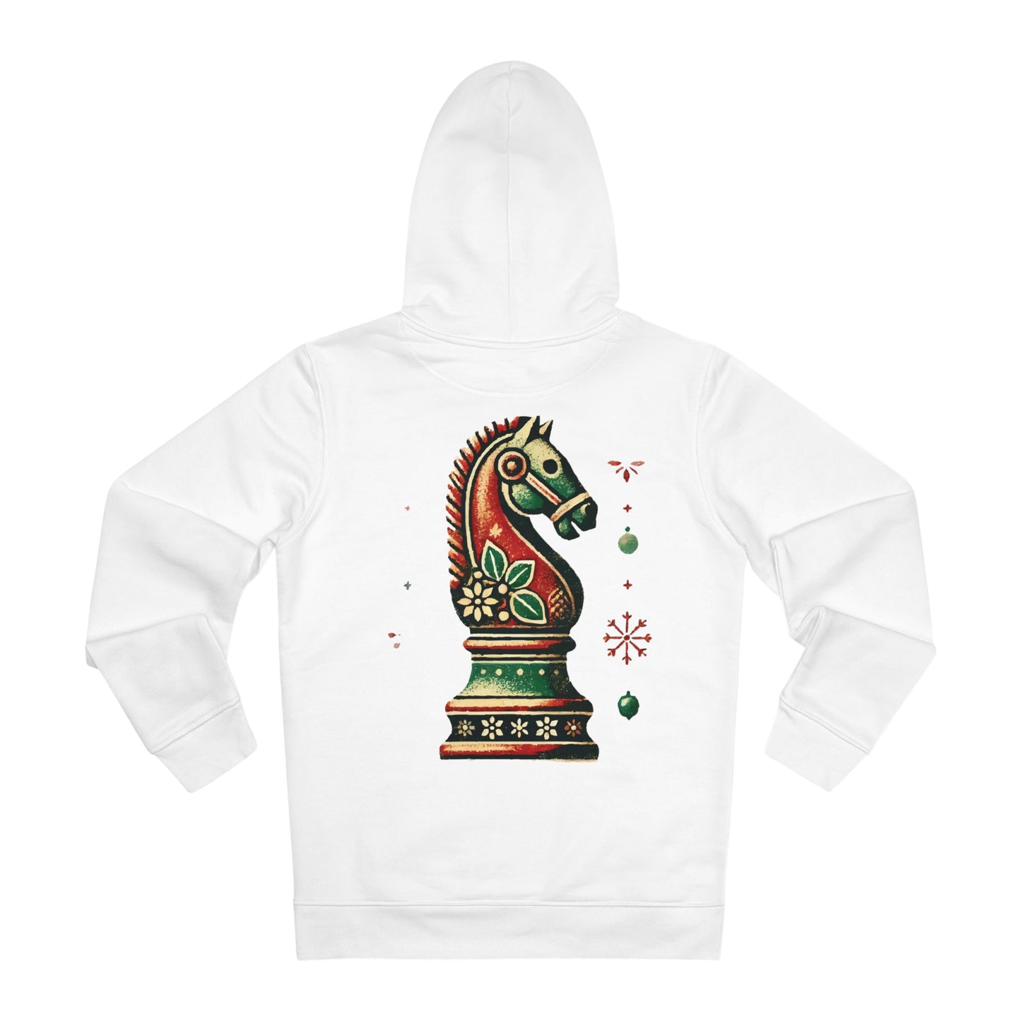 Sudadera Unisex con Capucha - Diseño Caballo Vintage Navideño   Hoodie  72.00 White-5XL