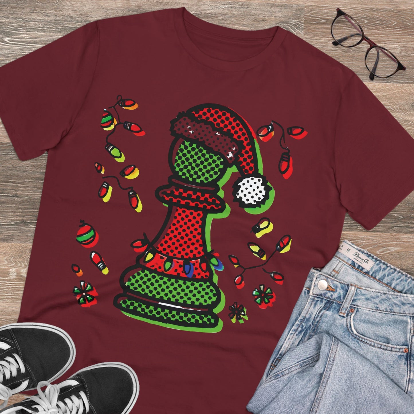 Camiseta Unisex Creator 100 % Algodón Orgánico - Cómoda y Ecológica   T-Shirt  27.00 Burgundy-2XL