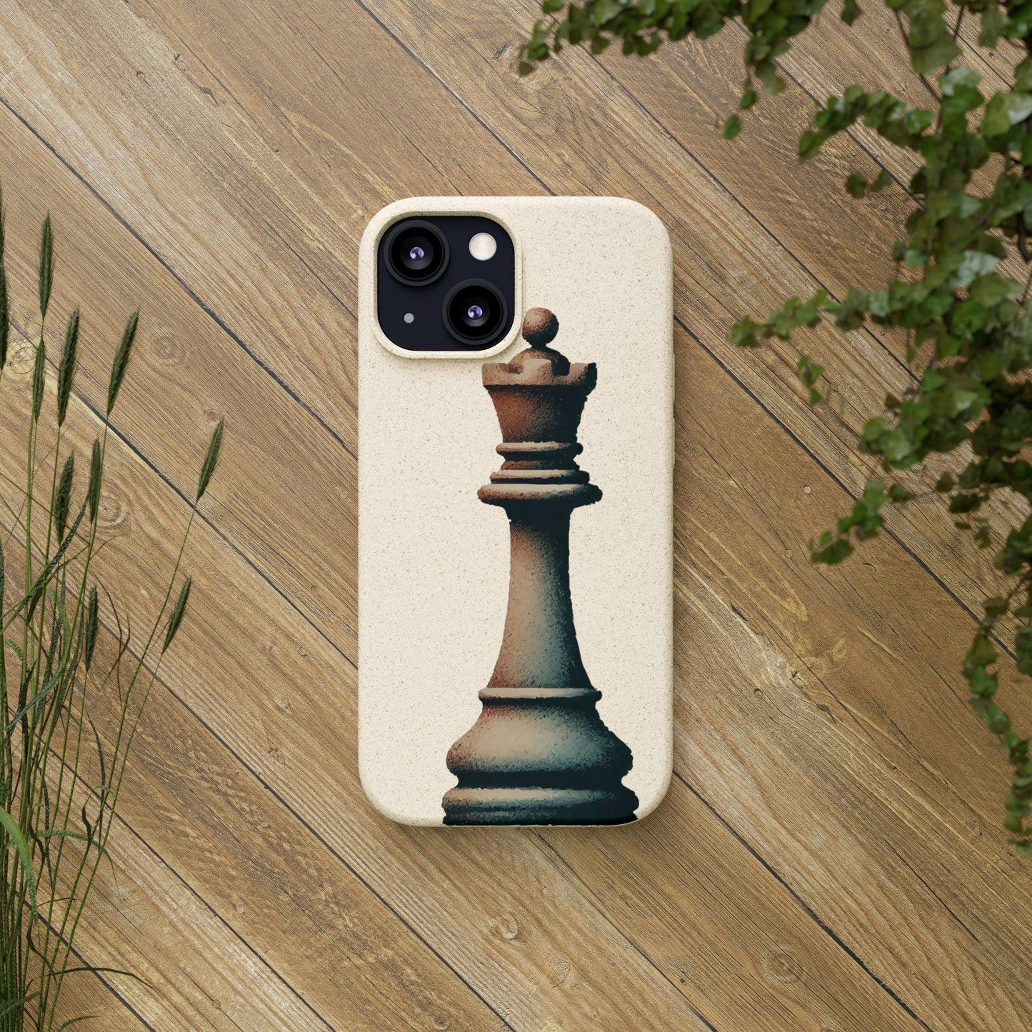 “Biodegradable Phone Case – Vintage Rook Design, Eco-Friendly Choice”   Phone Case