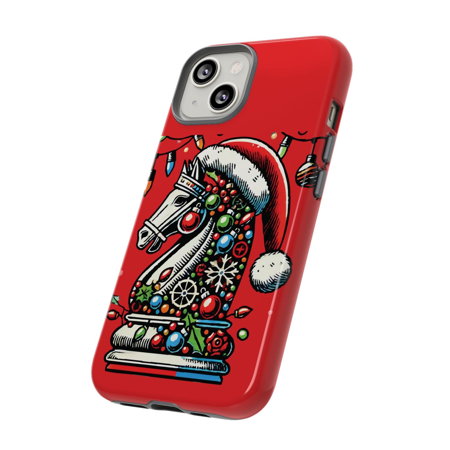 Funda Tough Navidad - Caballo Ajedrez Pop Art para iPhone, Samsung y Pixel   Phone Case