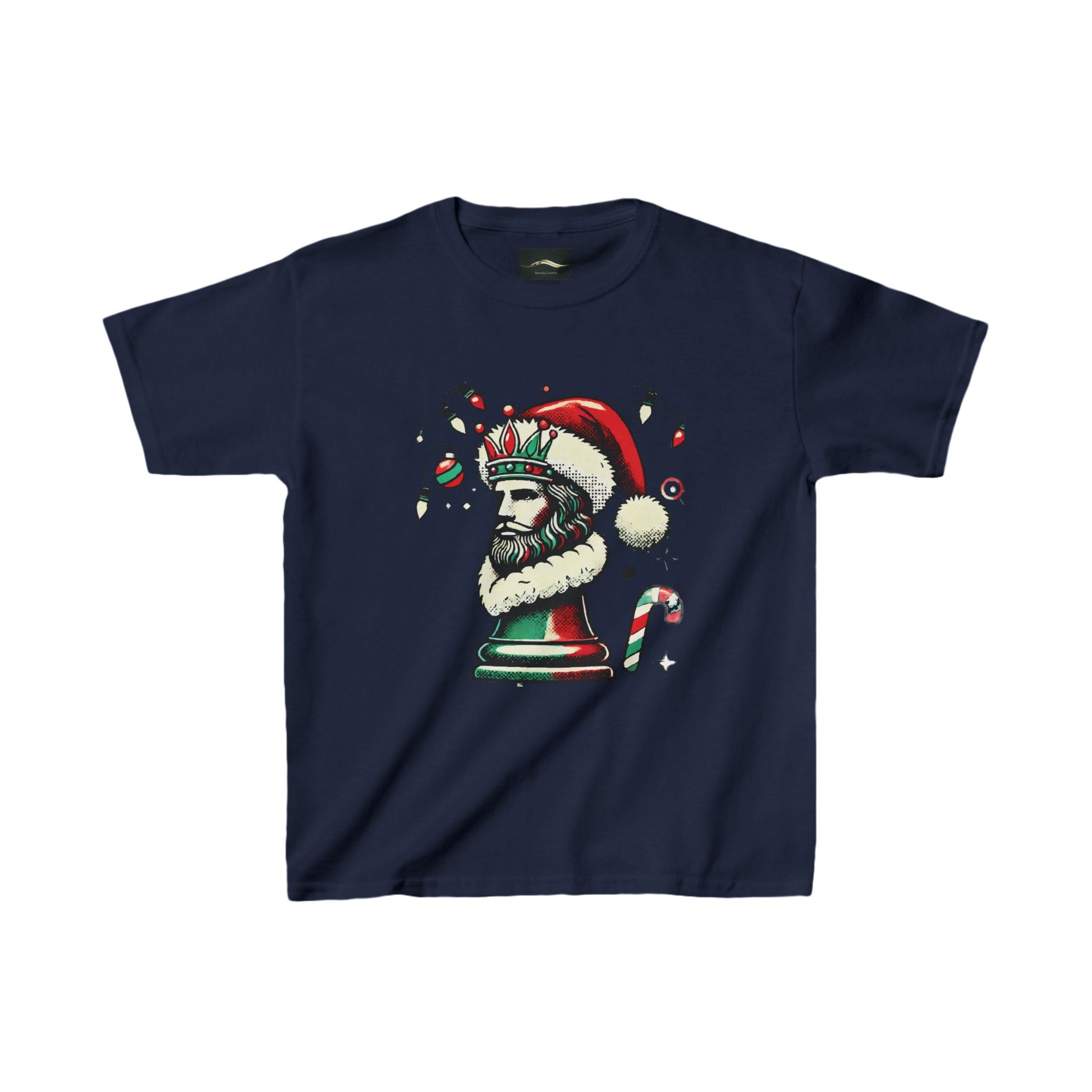 Camiseta Infantil Heavy Cotton™ Navidad Pop Art - Comodidad y Durabilidad   Kids clothes  27.00 XL-Navy