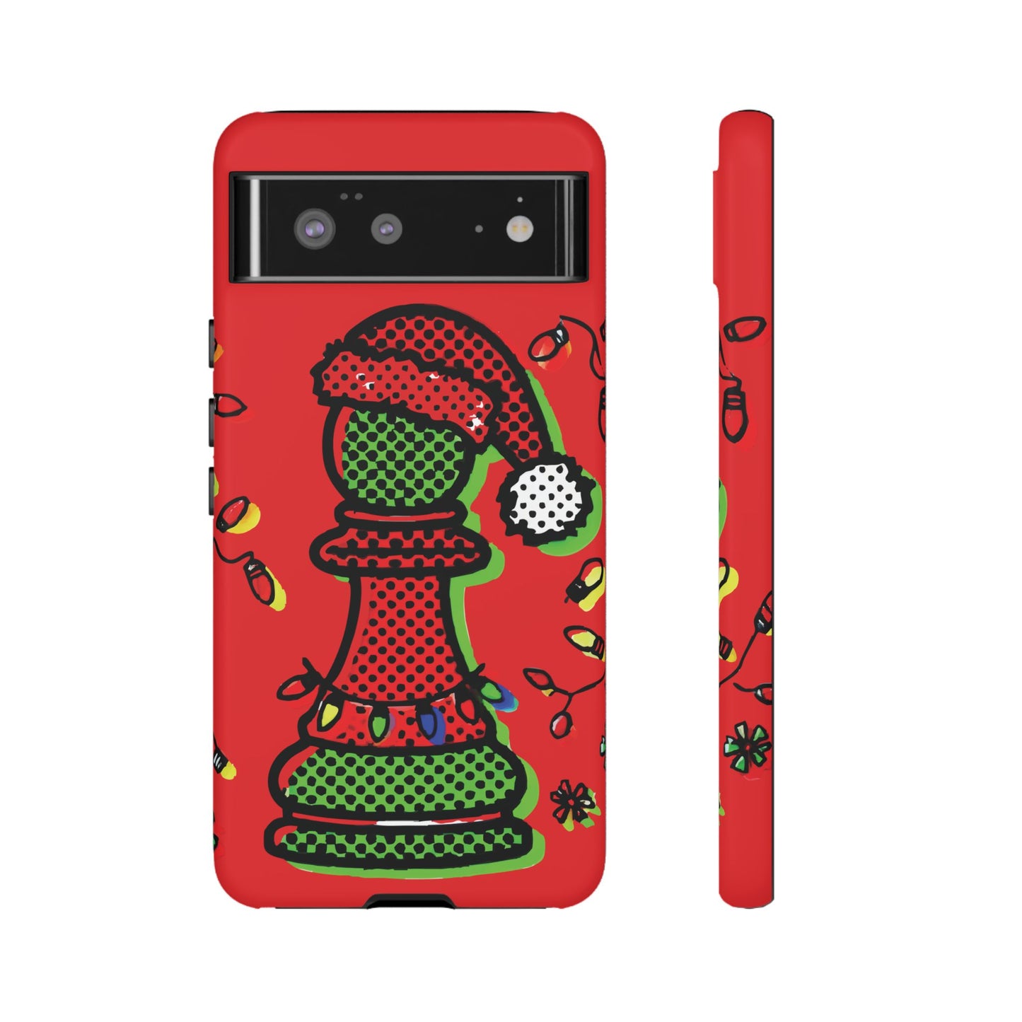 Funda Tough Peón de Ajedrez Navideño Pop Art – iPhone, Samsung y Pixel   Phone Case  24.00 Google-Pixel-6-Matte