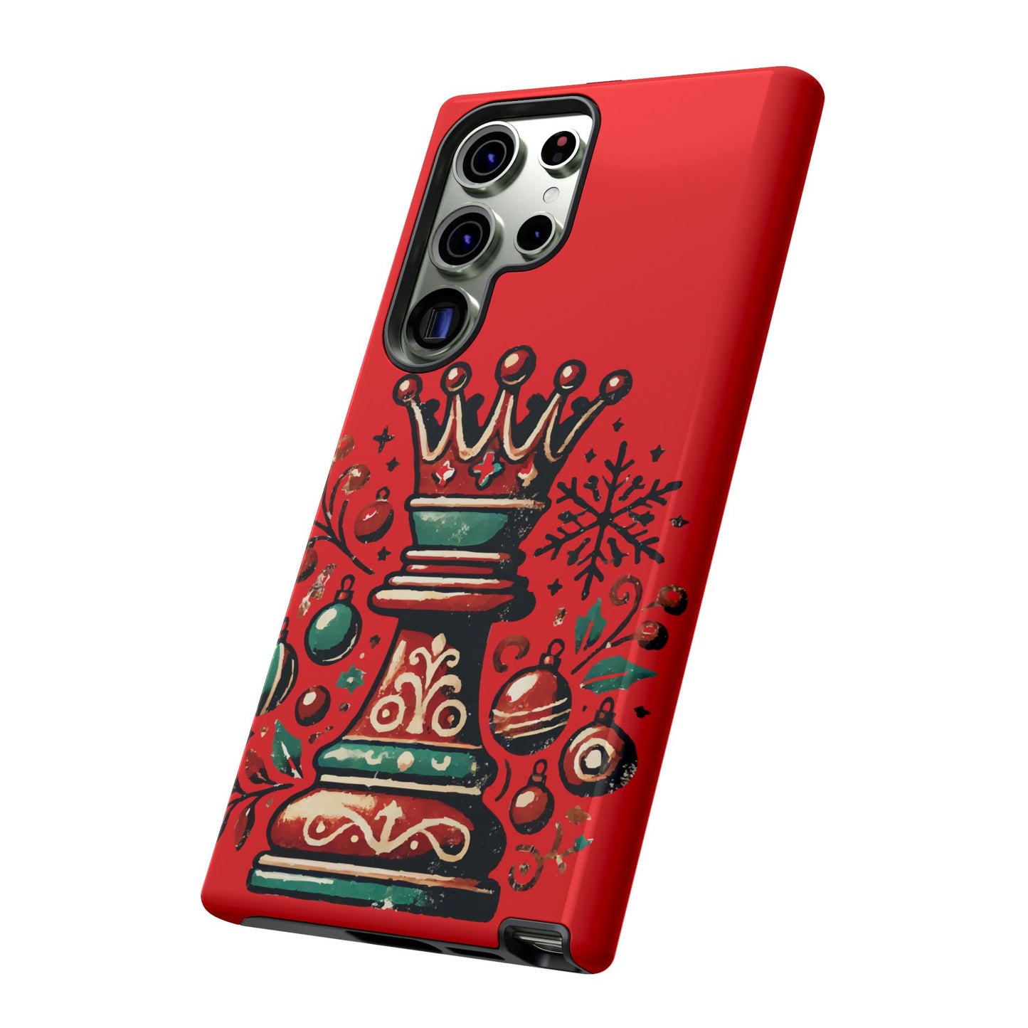 Funda Tough Case Reina Ajedrez Vintage Navideño – Protección y Estilo   Phone Case