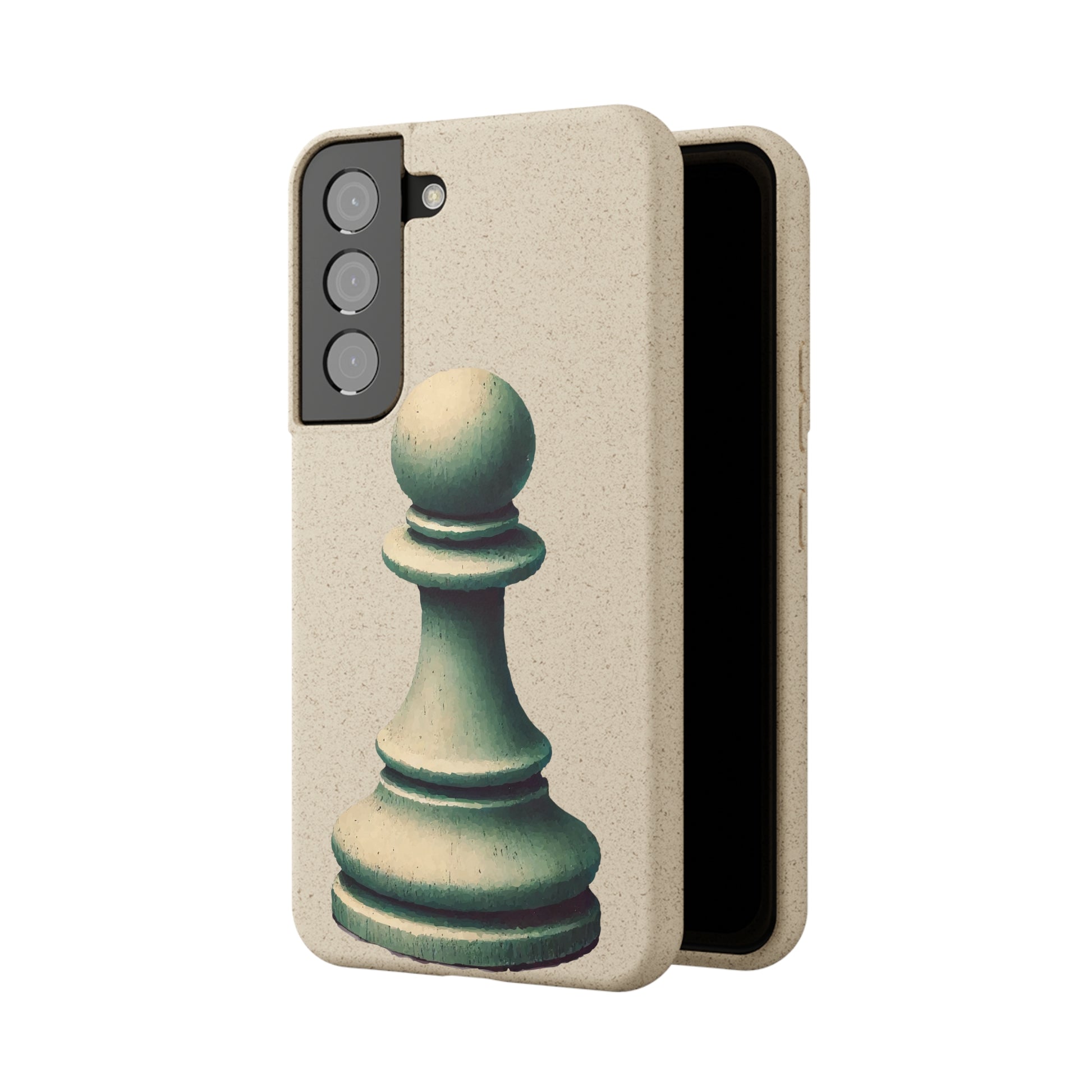 “Biodegradable Phone Case – Vintage Pawn Design, Eco-Friendly Choice”   Phone Case