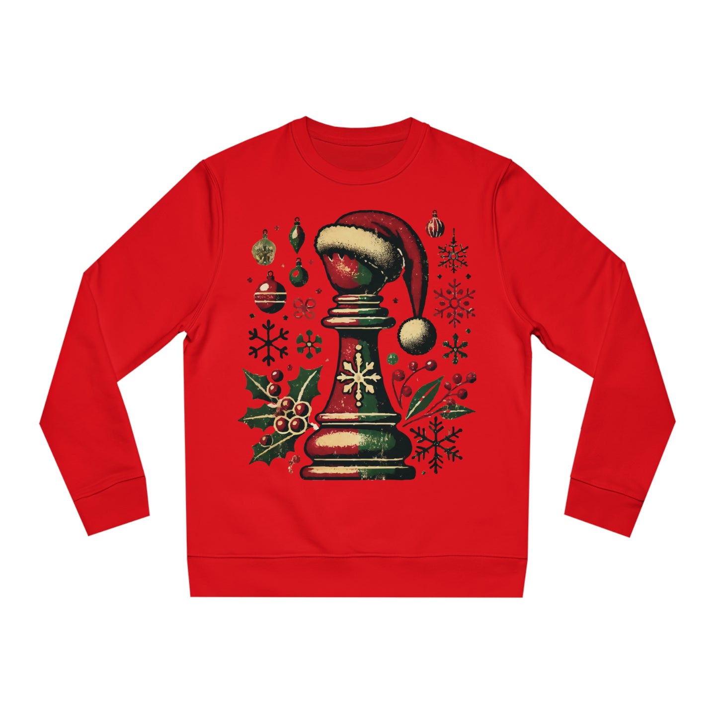 Sudadera Unisex Changer - Alfil Vintage Navideño, Elegancia y Comodidad   Sweatshirt