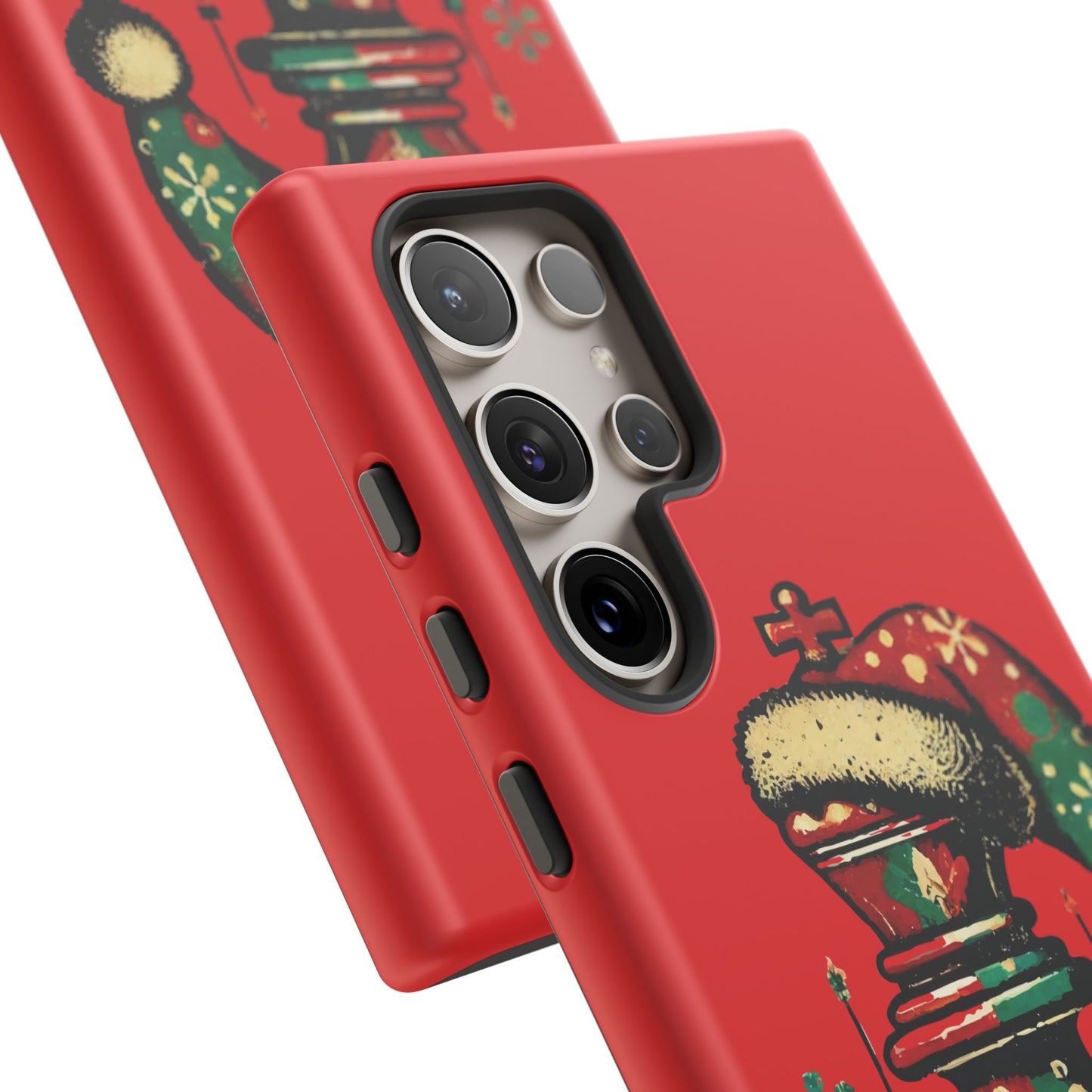 Funda Tough Case Rey Vintage – Protección y estilo navideño retro   Phone Case