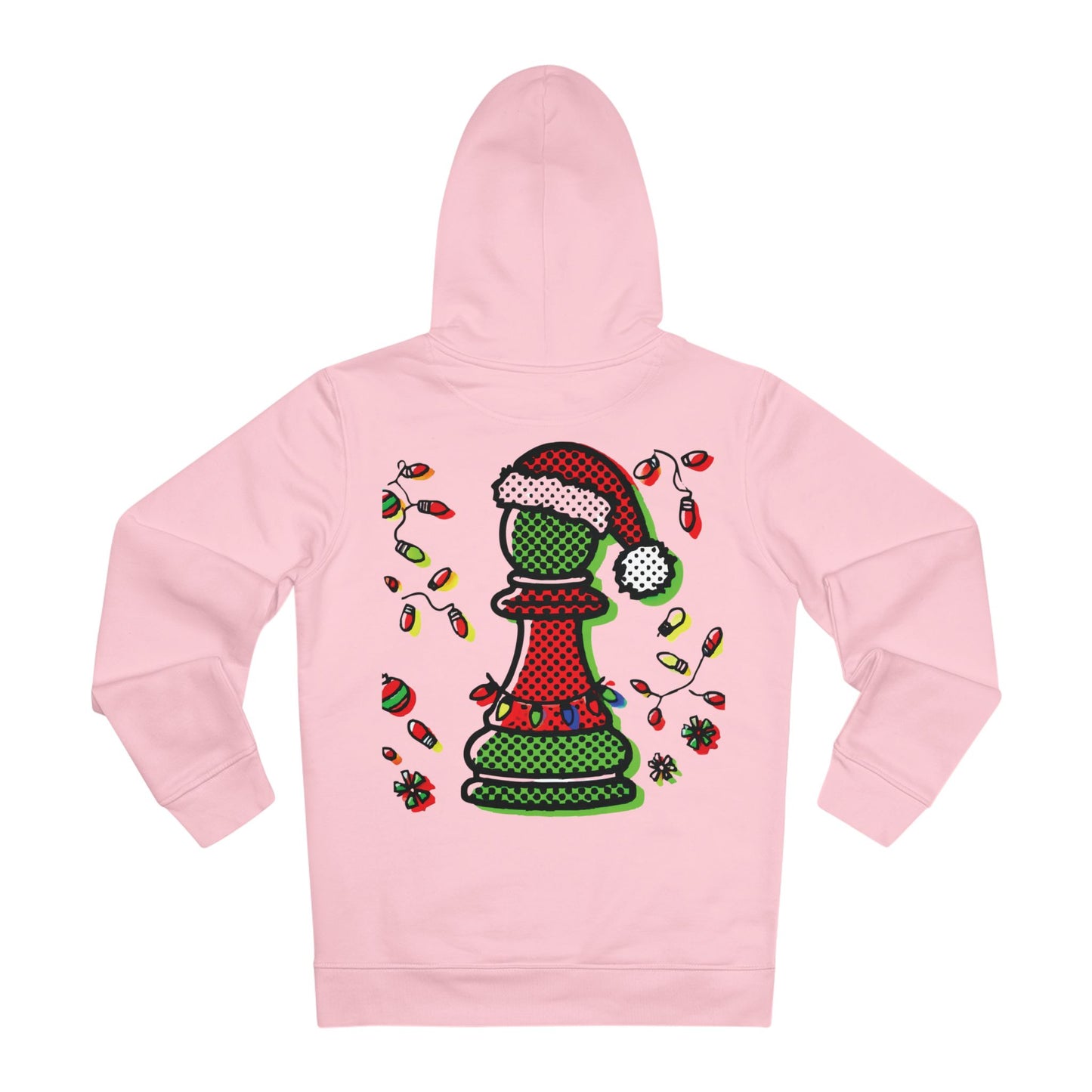 Sudadera Unisex Cruiser - Peón de Ajedrez Pop Art, Edición Navideña   Hoodie  72.00 Cotton-Pink-3XL