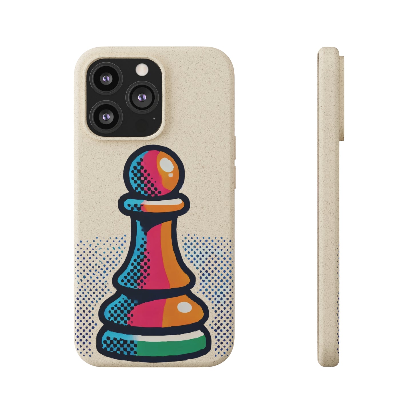 “Funda Biodegradable Peón de Ajedrez – Protección Sostenible Arte Abstracto”   Phone Case  33.00 iPhone-13-Pro-with-gift-packaging