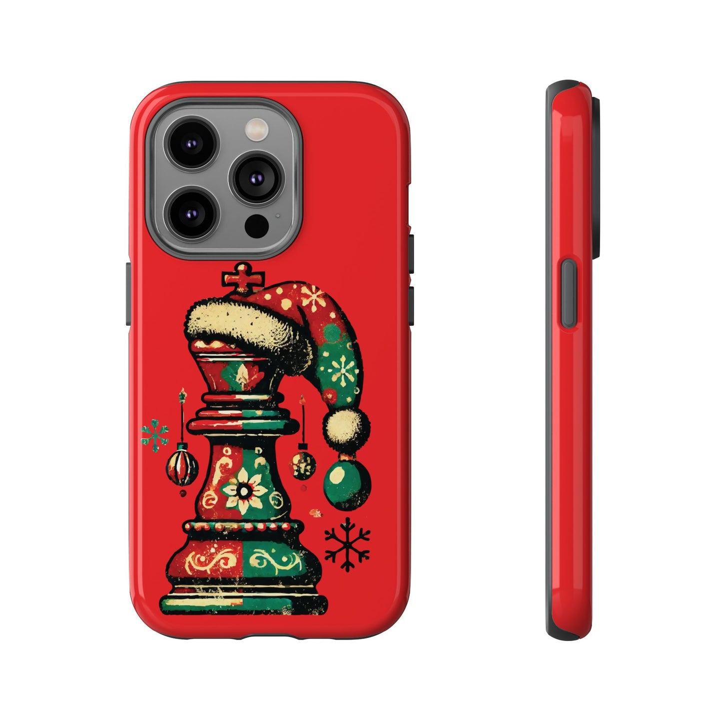 Funda Tough Case Rey Vintage – Protección y estilo navideño retro   Phone Case  24.00 iPhone-14-Pro-Glossy