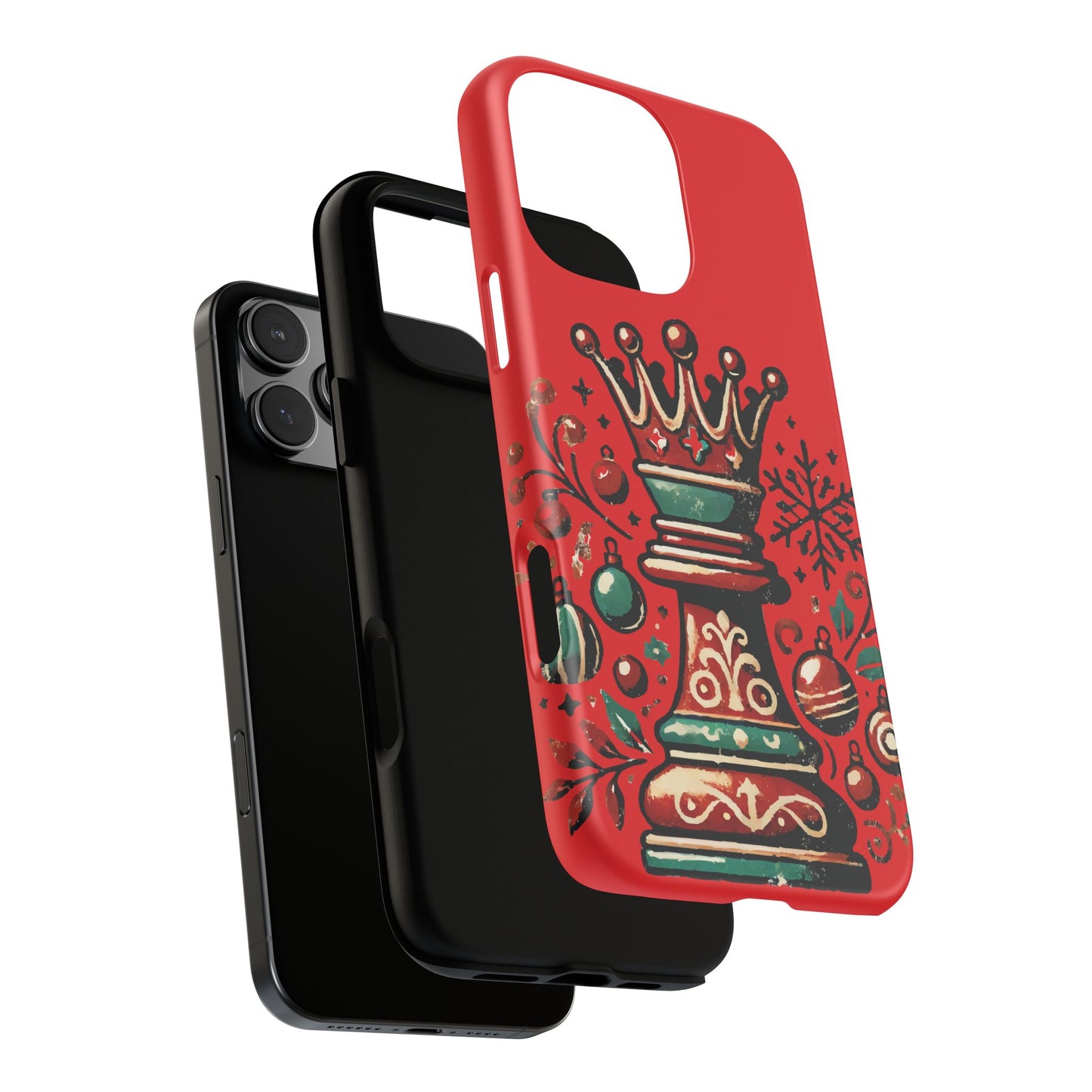 Funda Tough Case Reina Ajedrez Vintage Navideño – Protección y Estilo   Phone Case