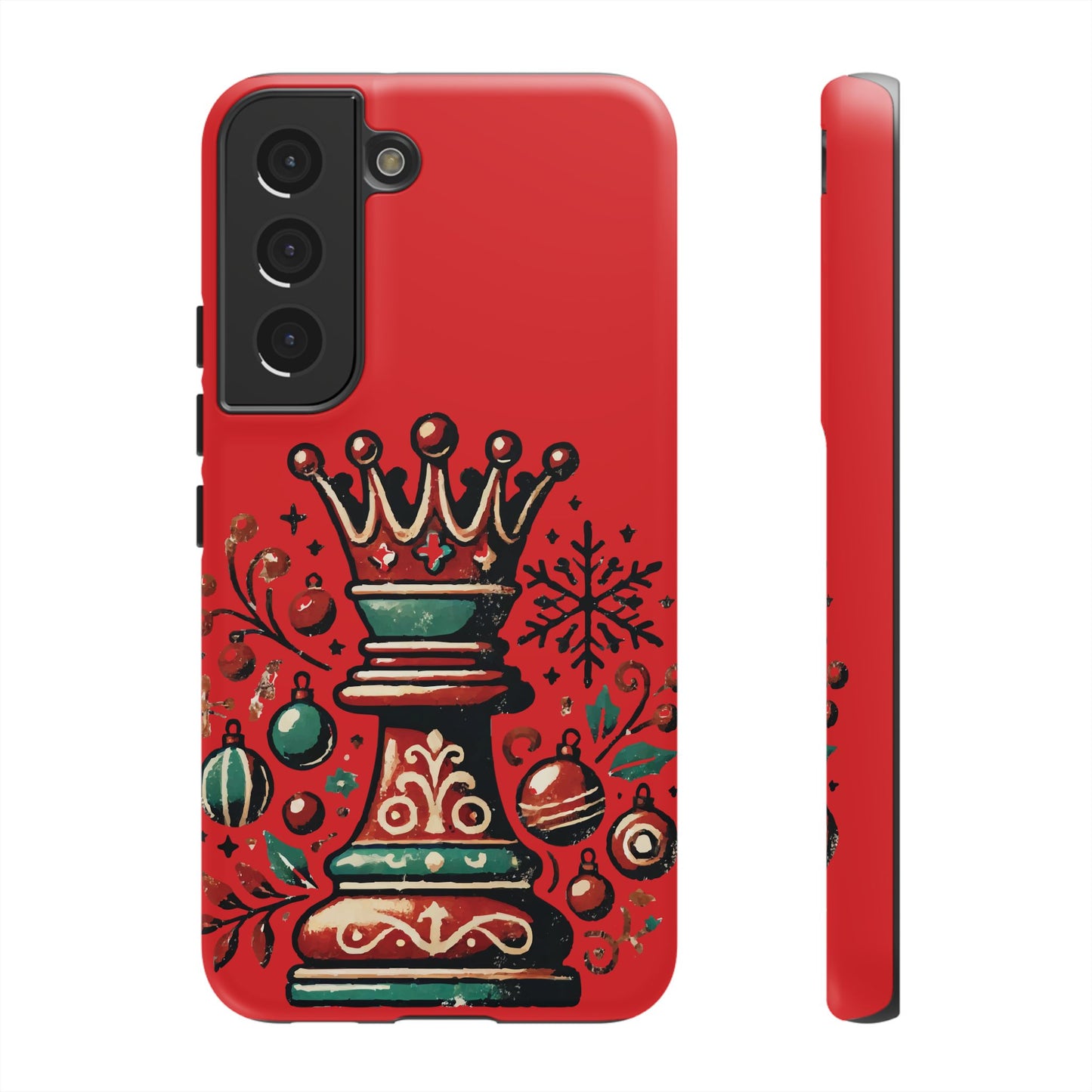 Funda Tough Case Reina Ajedrez Vintage Navideño – Protección y Estilo   Phone Case  24.00 Samsung-Galaxy-S22-Matte