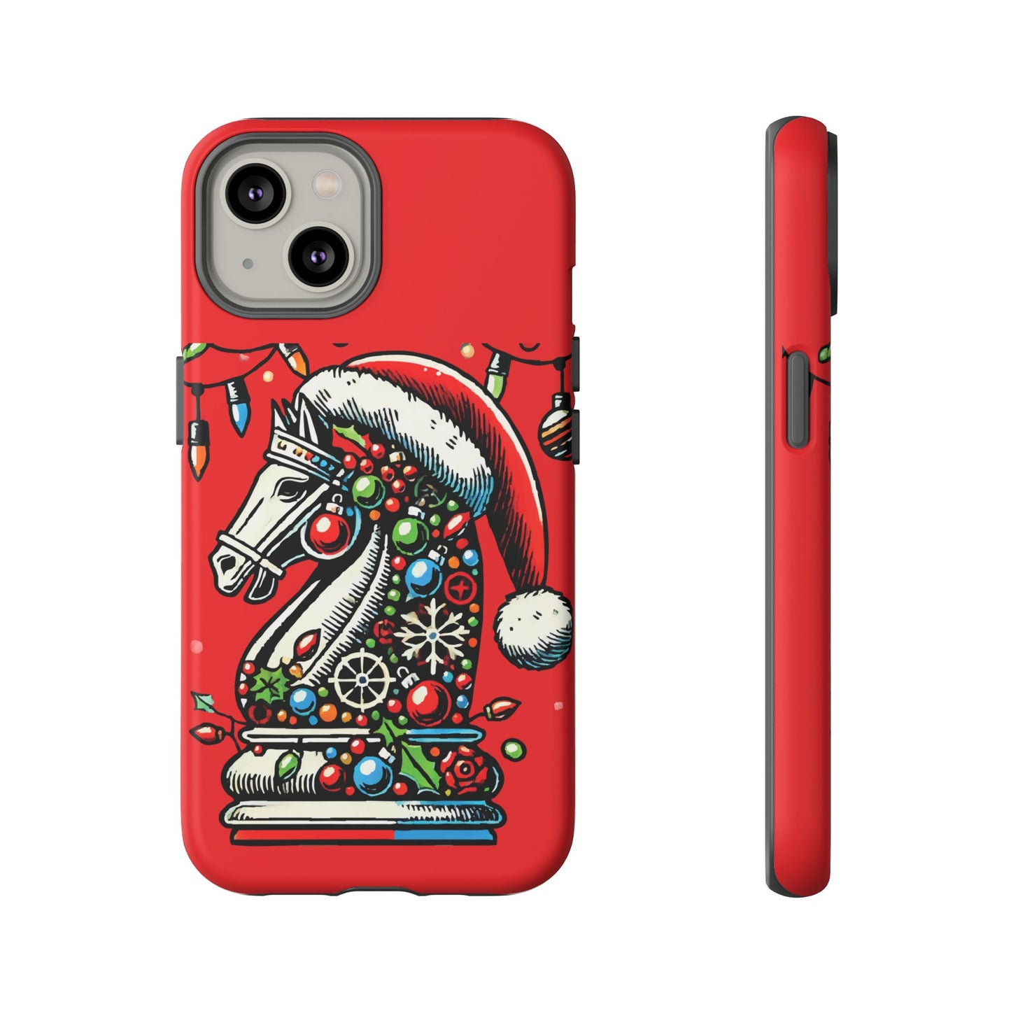 Funda Tough Navidad - Caballo Ajedrez Pop Art para iPhone, Samsung y Pixel   Phone Case