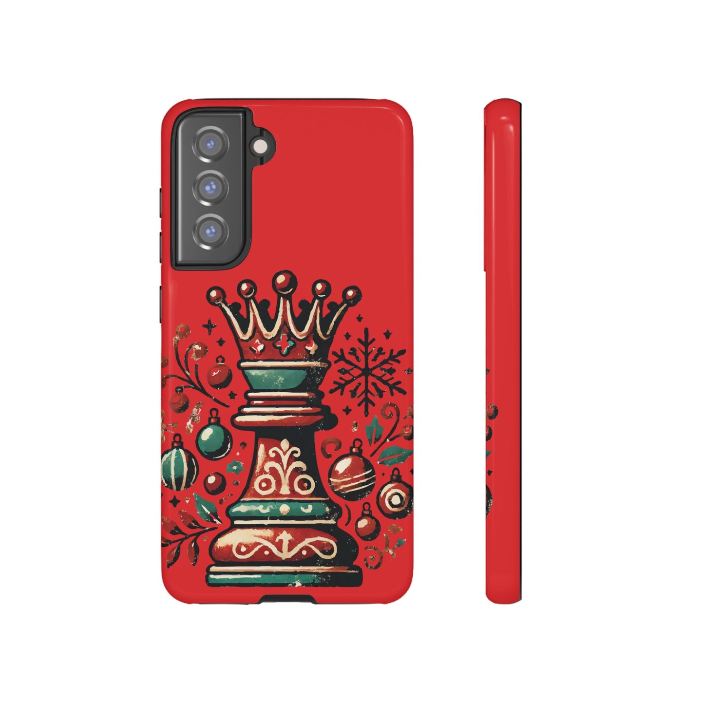 Funda Tough Case Reina Ajedrez Vintage Navideño – Protección y Estilo   Phone Case  24.00 Samsung-Galaxy-S21-FE-Glossy