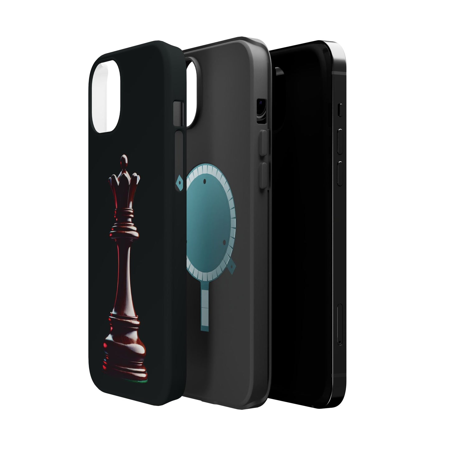 Funda Magnética para iPhone con Diseño Hiperrealista de Reina de Ajedrez