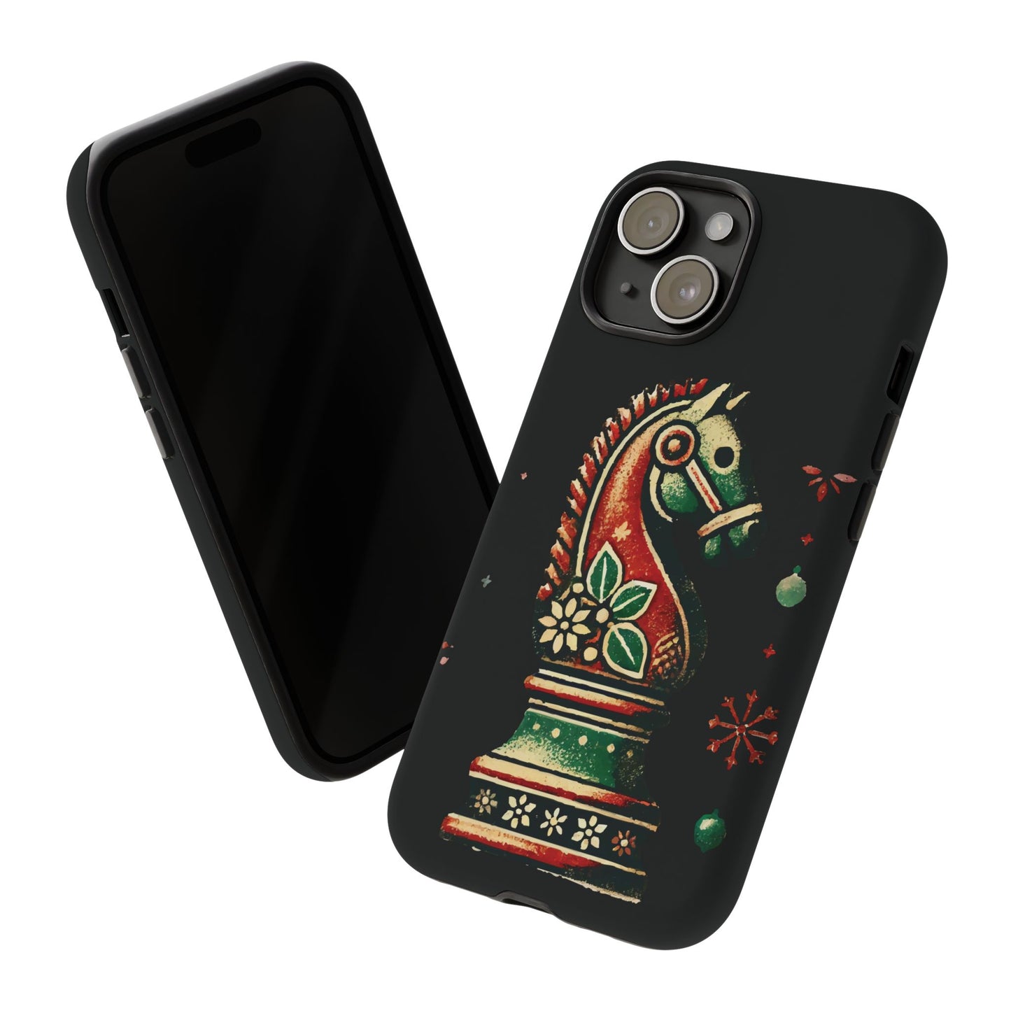 Funda Tough Case Vintage Caballo de Ajedrez – Estilo Navideño   Phone Case