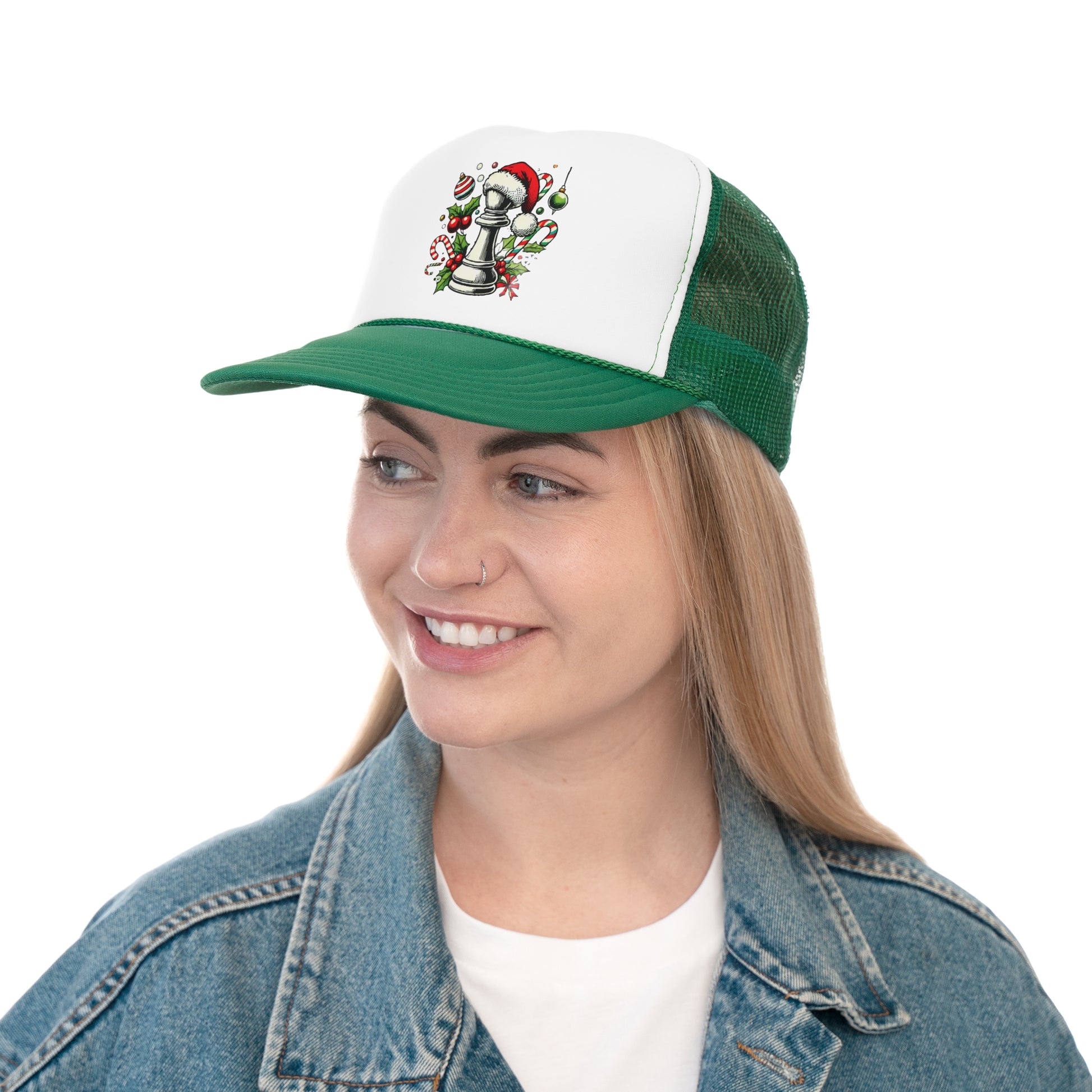 Gorra Tracker Unisex - Estilo Festivo Alfil en Pop Art para Temporada   Hats