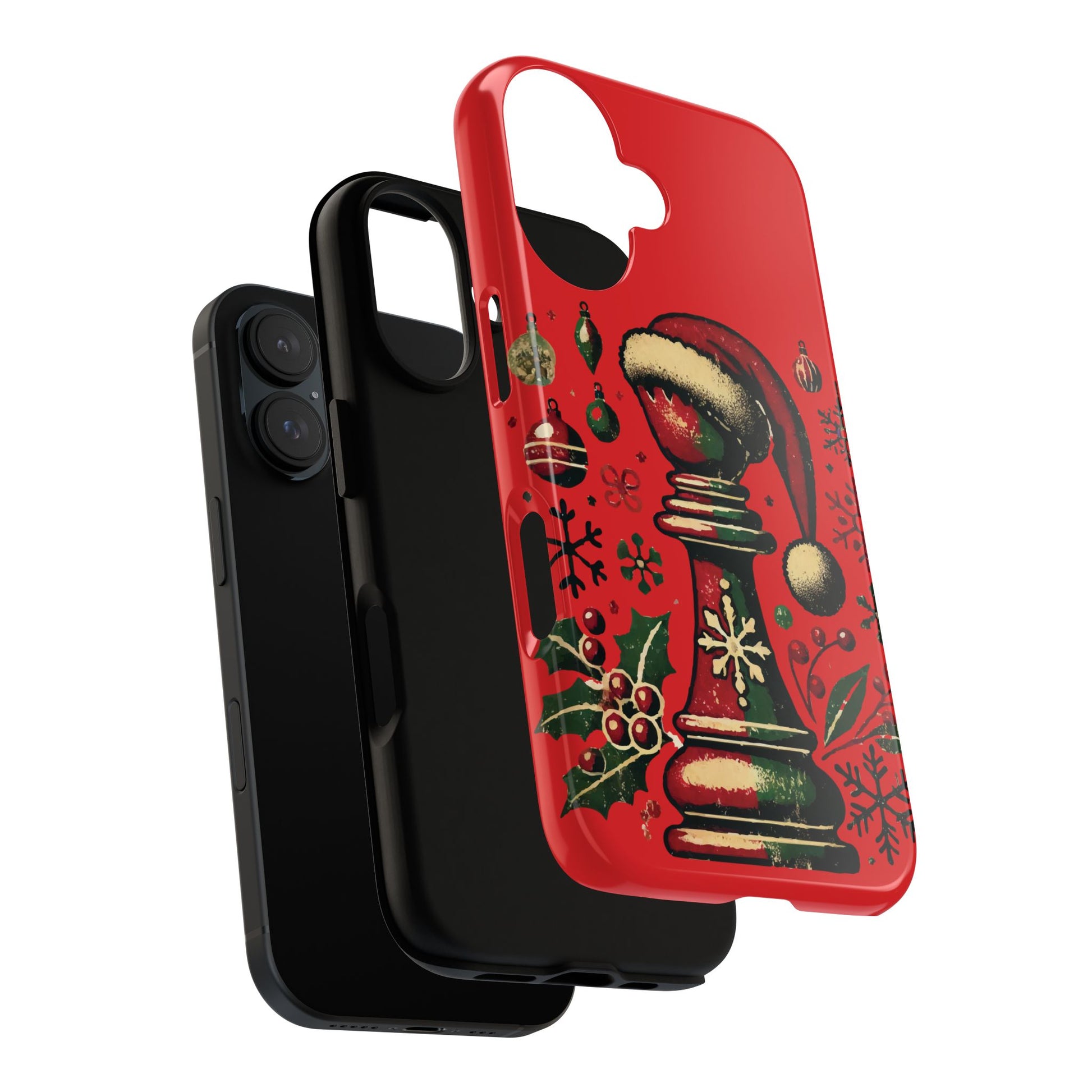 Fundas Tough para Móvil - Alfil Vintage Navideño, Doble Protección   Phone Case