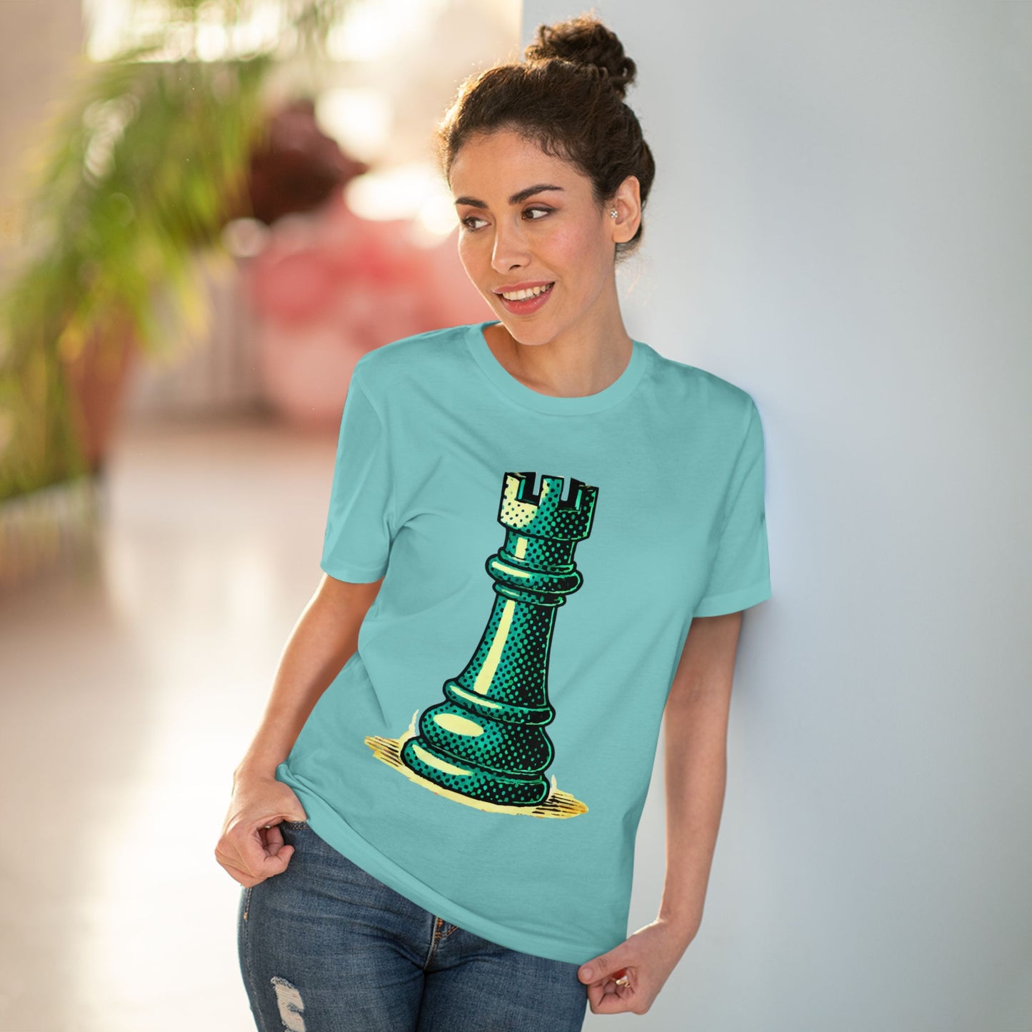 Chess Tower Organic cotton T-shirt   T-Shirt