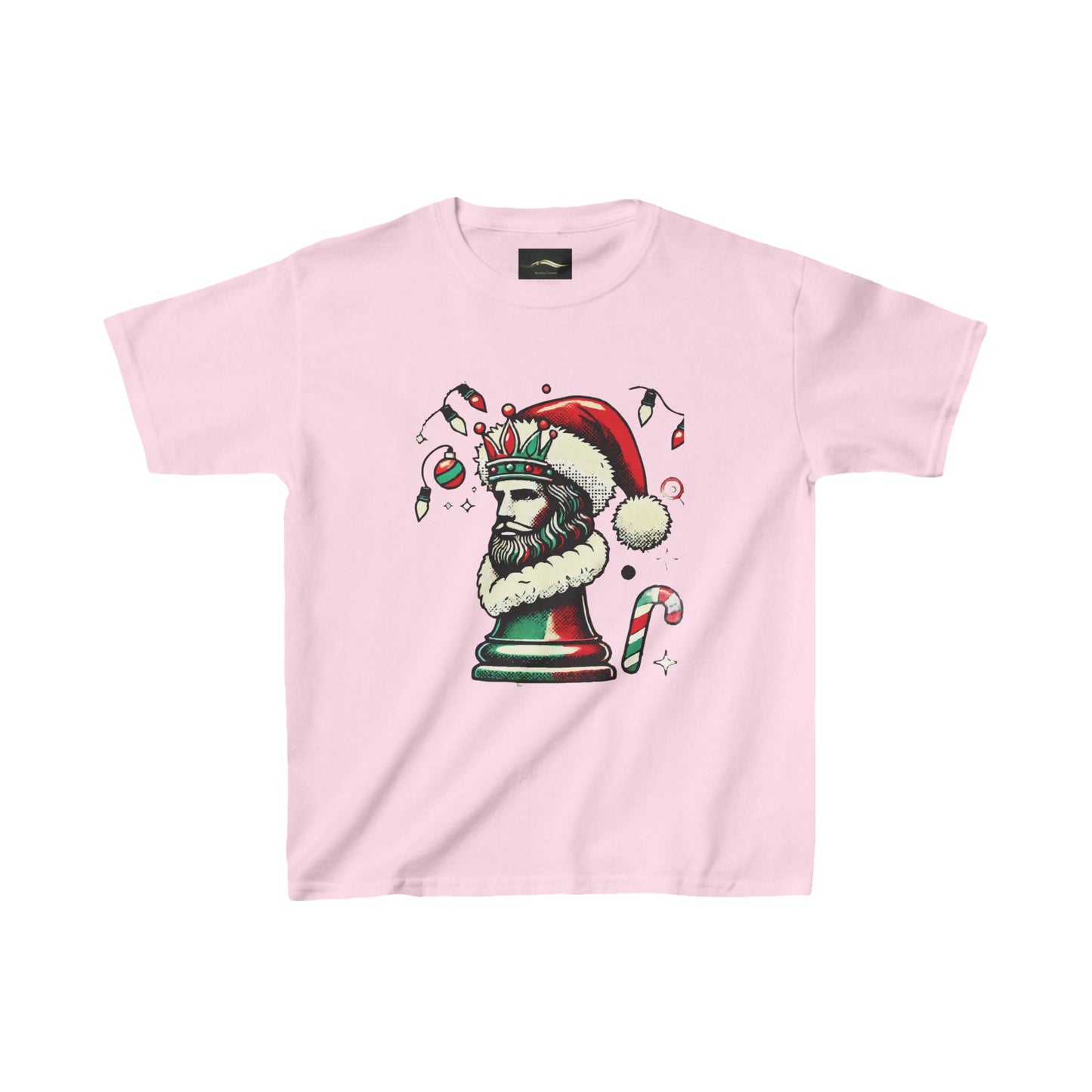 Camiseta Infantil Heavy Cotton™ Navidad Pop Art - Comodidad y Durabilidad   Kids clothes  27.00 XL-Light-Pink