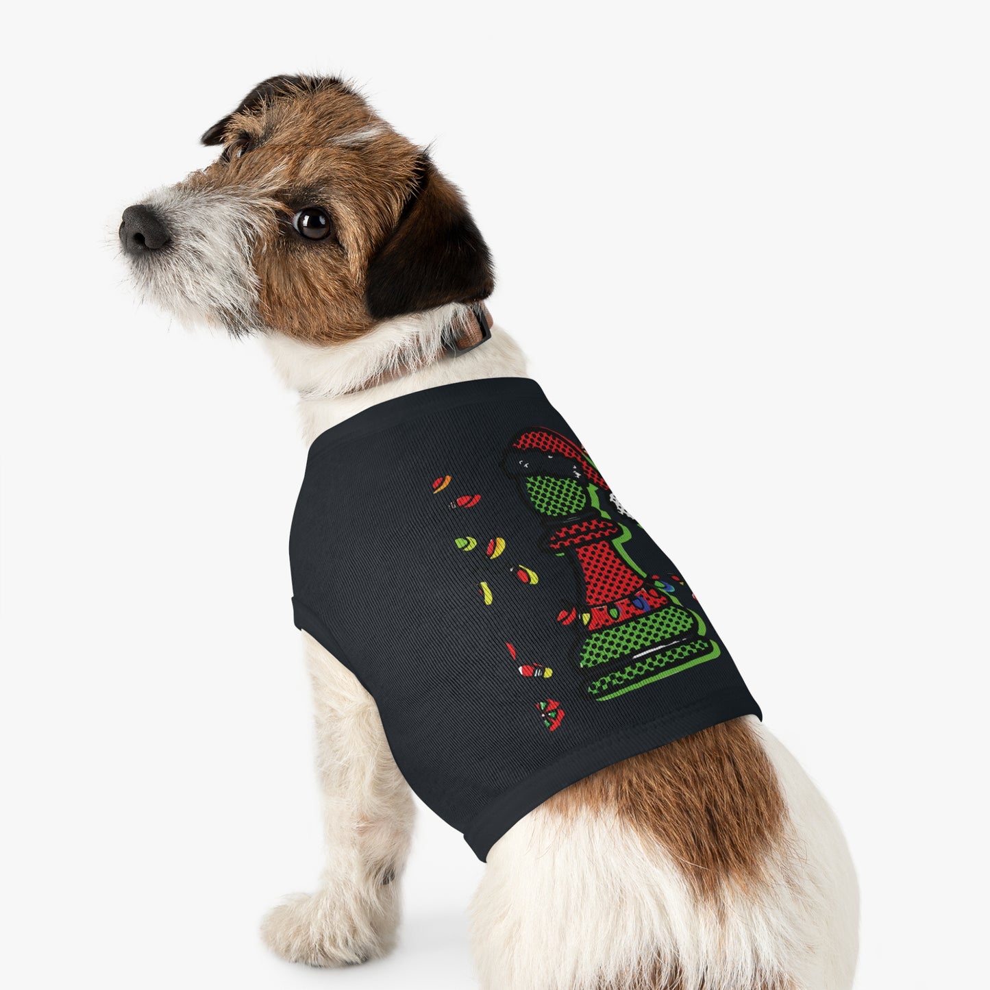 Camiseta Navideña para Perros - Diseño Peón de Ajedrez Pop Art   Pets