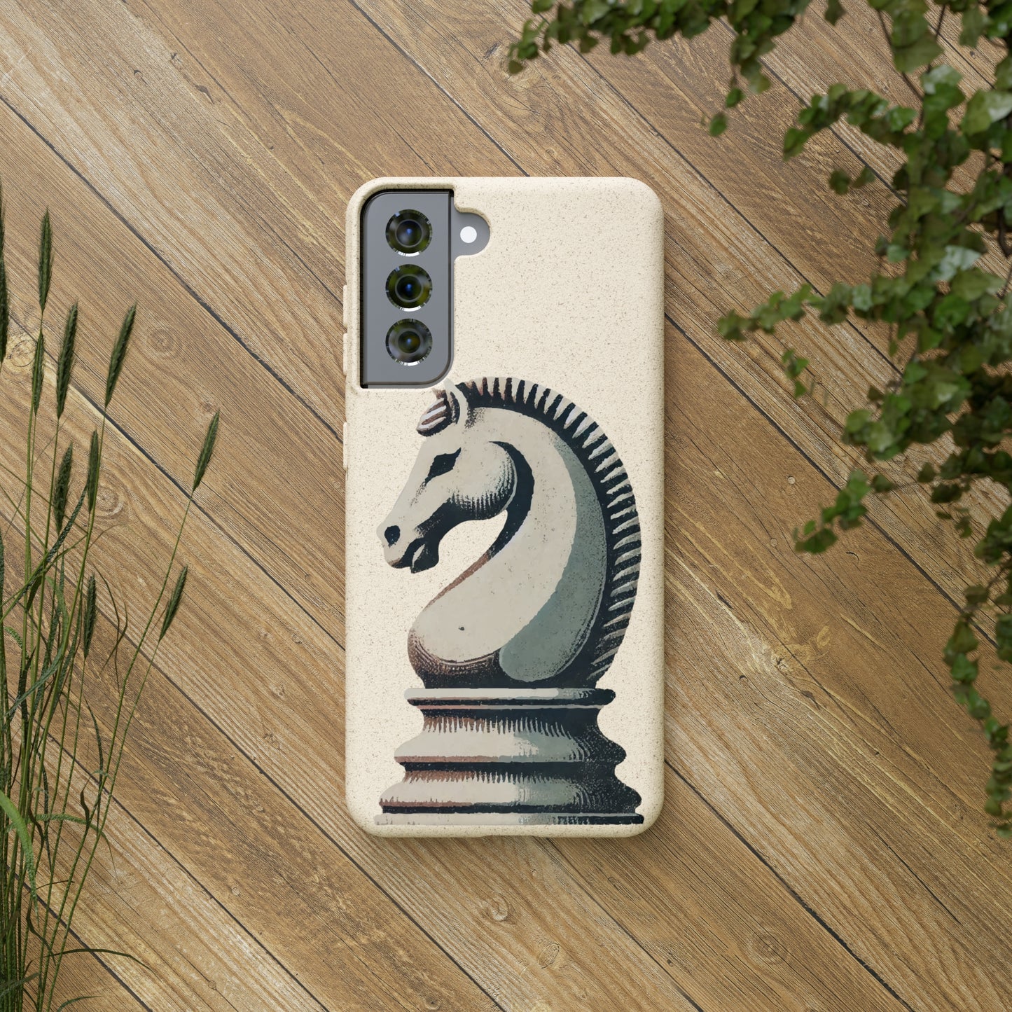 “Biodegradable Phone Case – Vintage Knight Design, Eco-Friendly Choice”   Phone Case