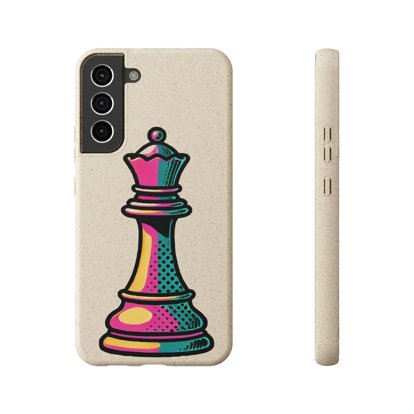 “Funda Biodegradable Reina de Ajedrez – Diseño Pop Art y Carga Inalámbrica”   Phone Case  33.00 Samsung-Galaxy-S22-Plus-with-gift-packaging