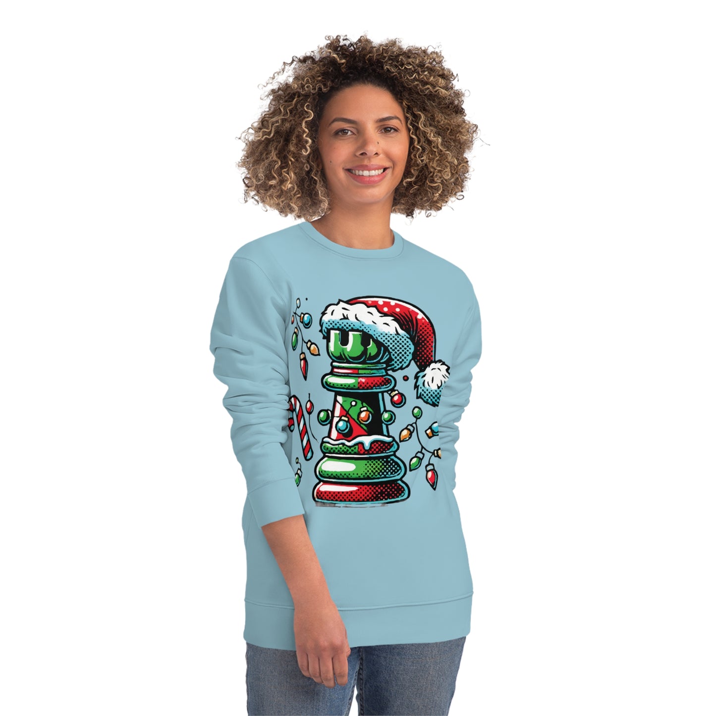 Sudadera Unisex Changer – Torre de Ajedrez Pop Art Navideño   Sweatshirt