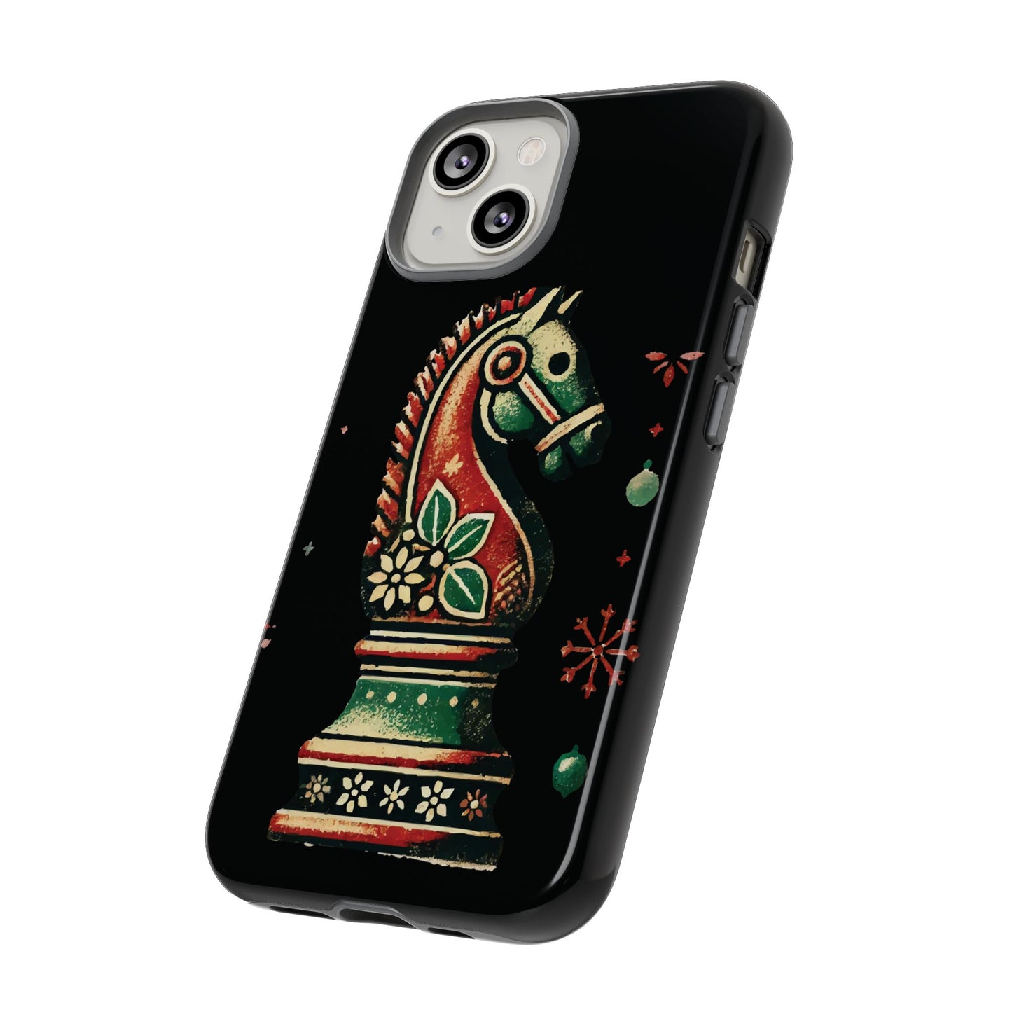 Funda Tough Case Vintage Caballo de Ajedrez – Estilo Navideño   Phone Case