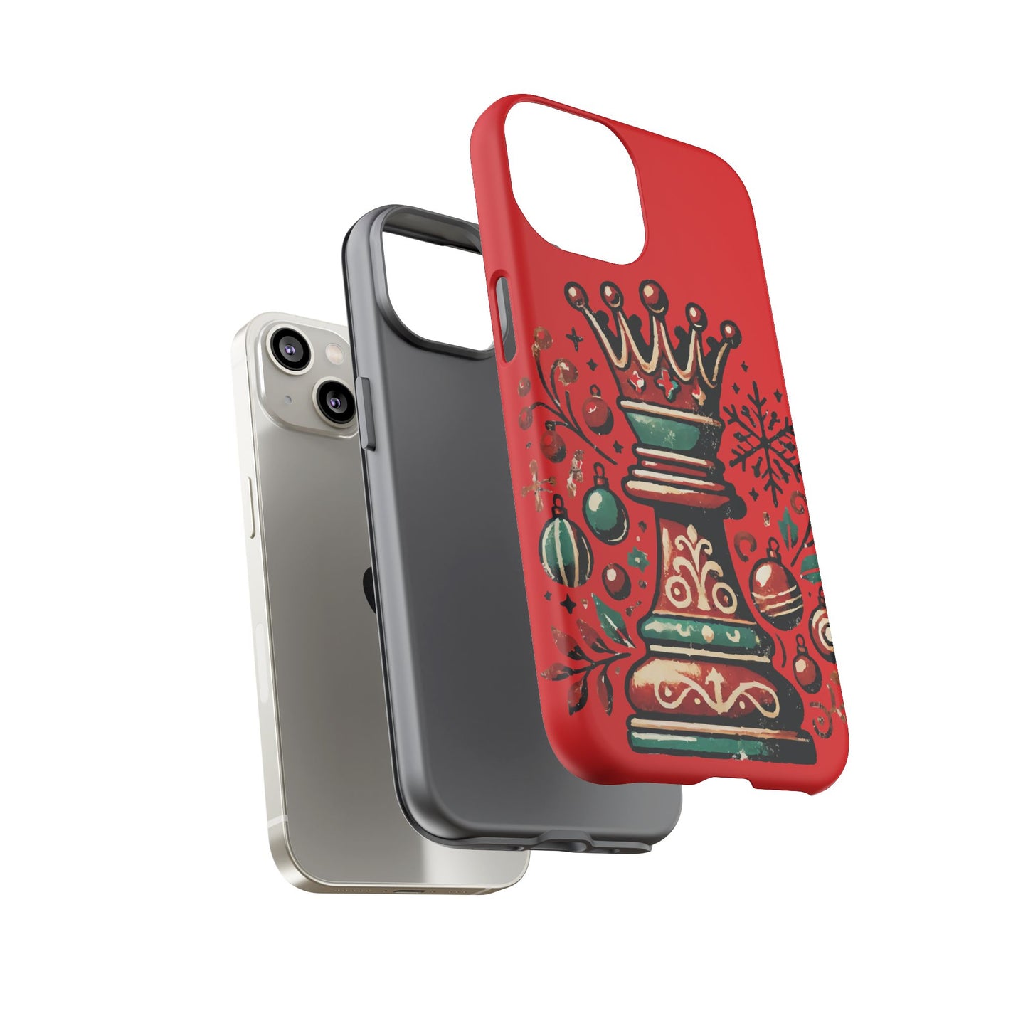 Funda Tough Case Reina Ajedrez Vintage Navideño – Protección y Estilo   Phone Case