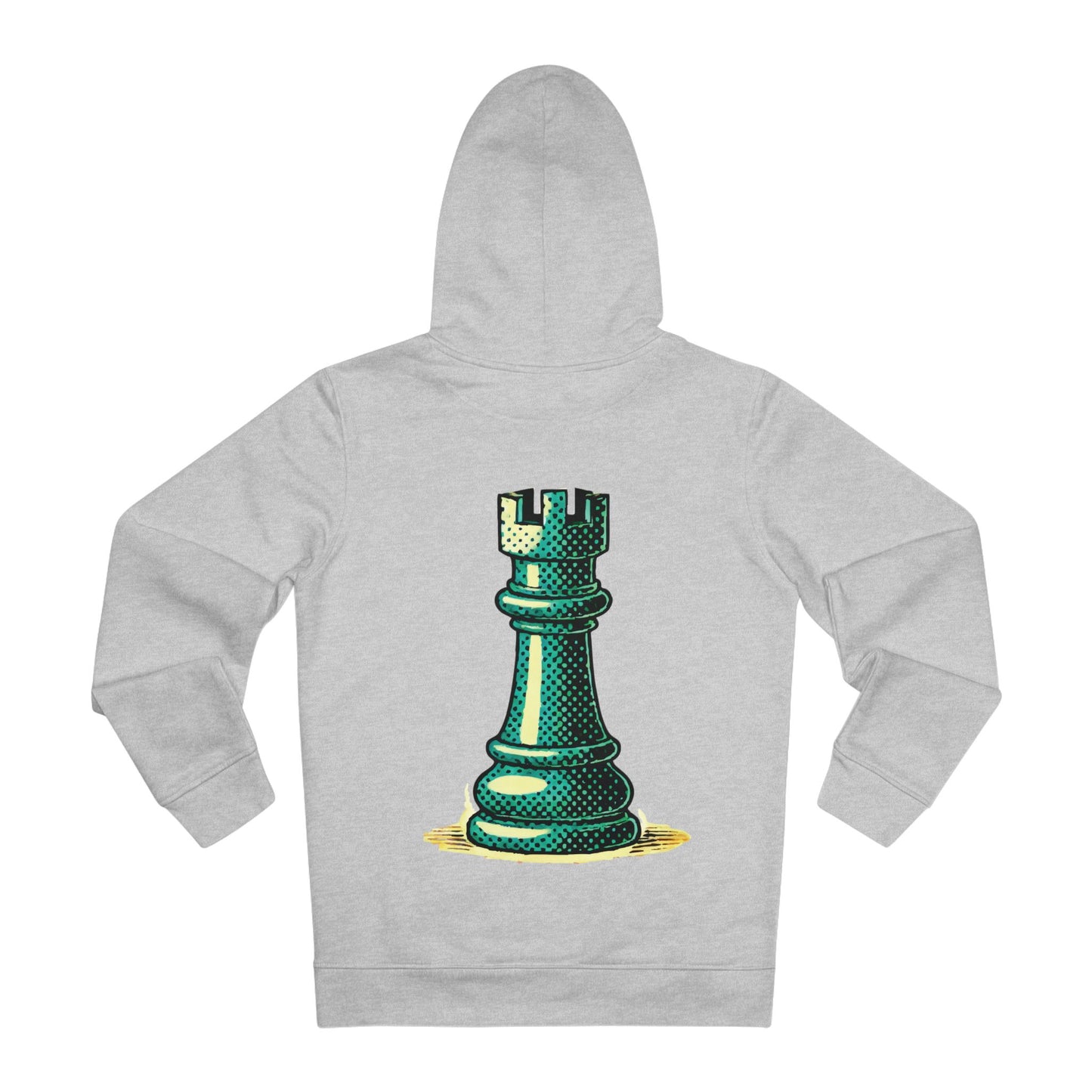 Chess Tower Pop Art Unisex Hoodie   Hoodie  72.00 Heather-Grey-5XL