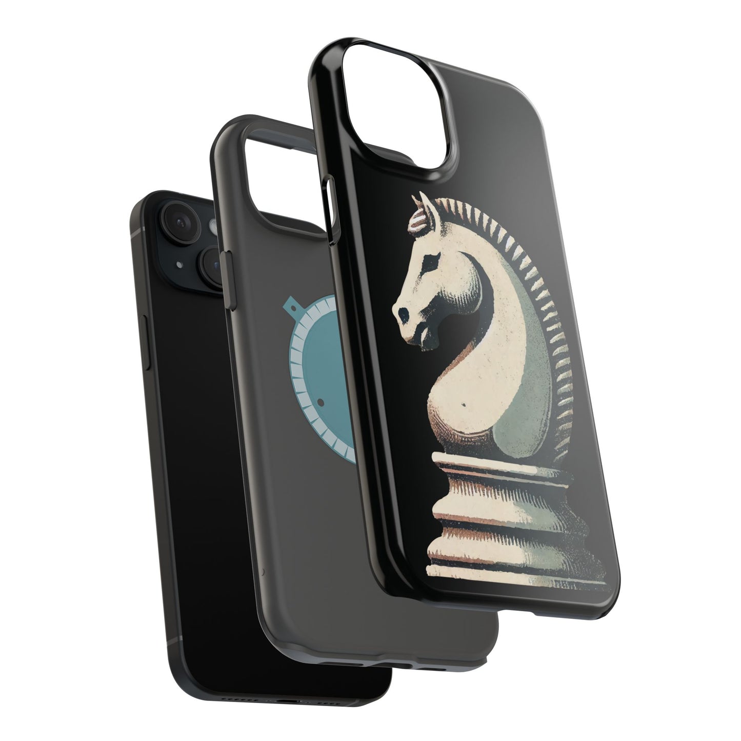 “Magnetic Tough Phone Case – Vintage Knight Design, Durable Protection”   Phone Case