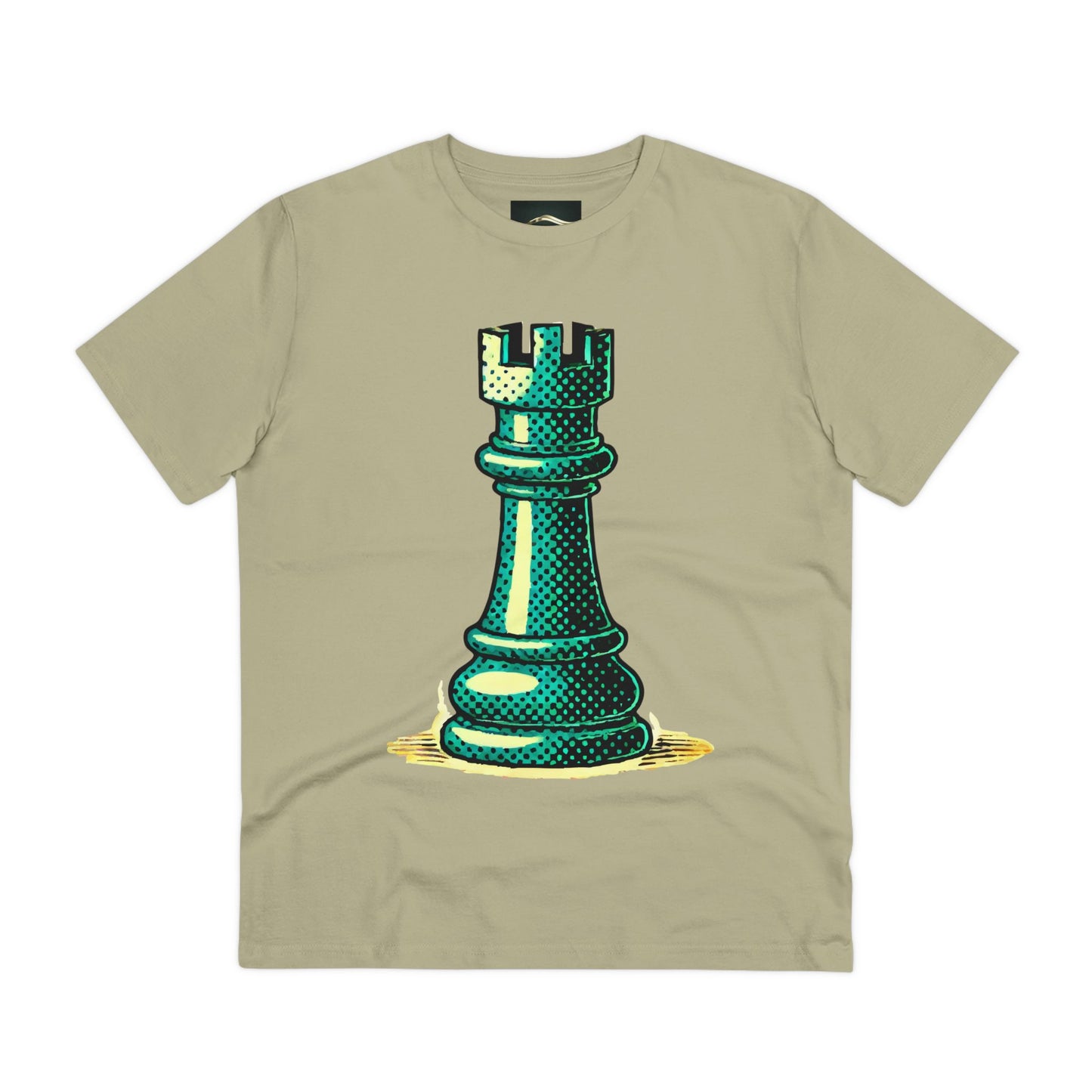 Chess Tower Organic cotton T-shirt   T-Shirt  39.00 Sage-3XL