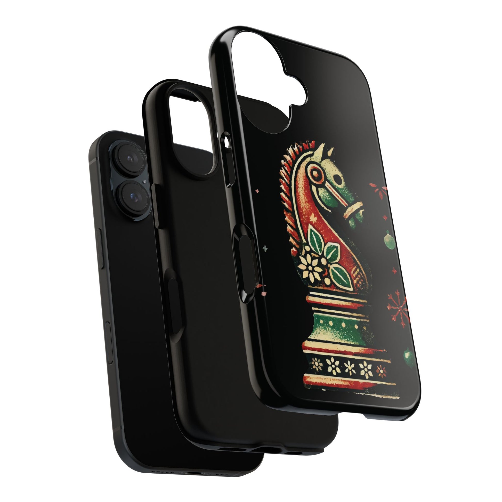 Funda Tough Case Vintage Caballo de Ajedrez – Estilo Navideño   Phone Case