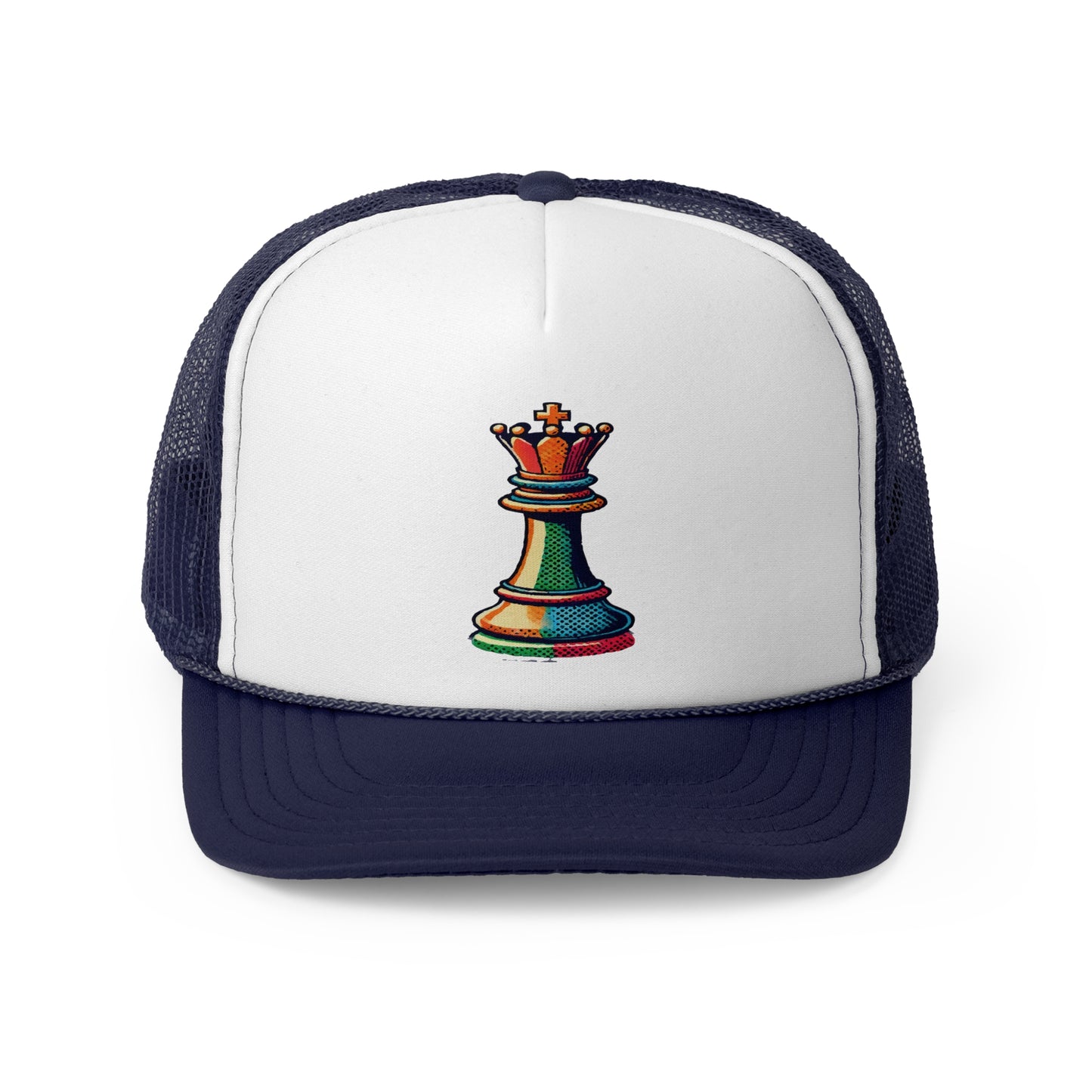 “Gorra Unisex Rey de Ajedrez – Diseño Pop Art Moderno y Ajustable”   Hats  27.00 Navy-One-size